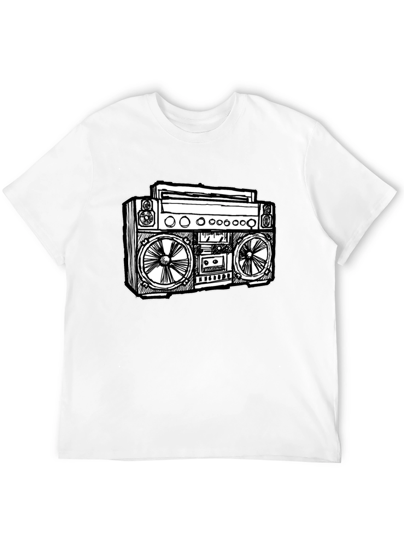 Retro Boombox Graphic T-Shirt