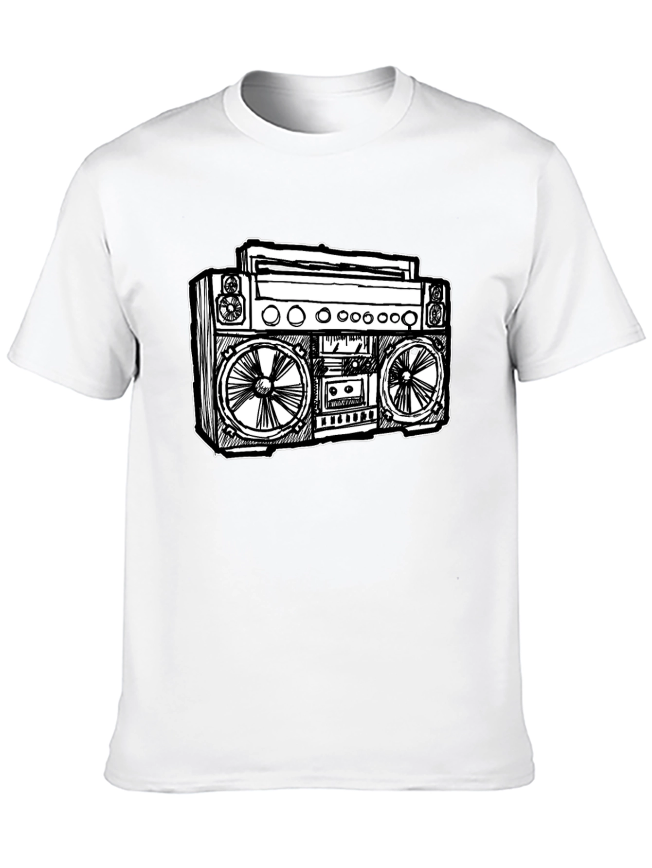 Retro Boombox Graphic T-Shirt