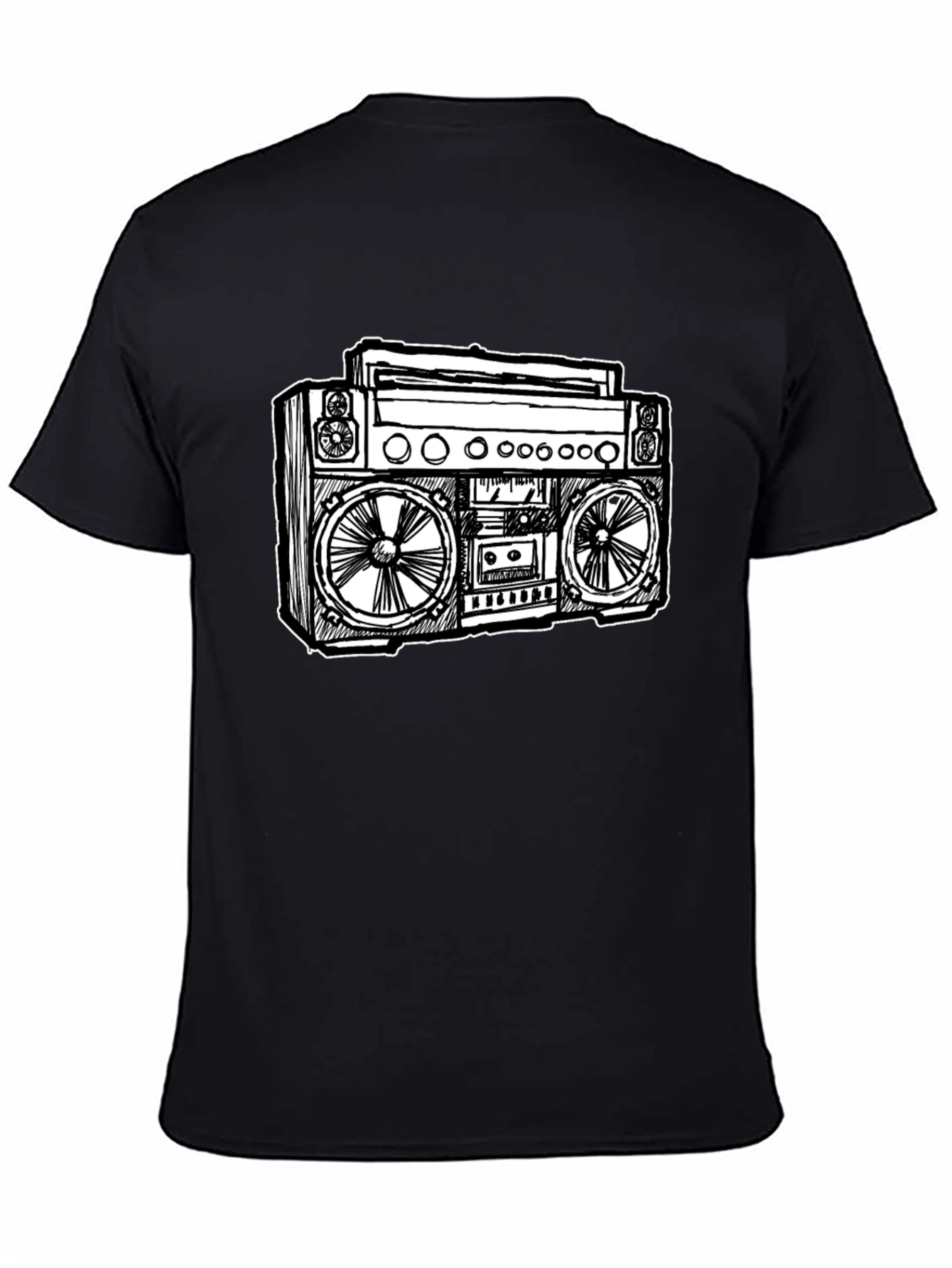 Retro Boombox Graphic T-Shirt