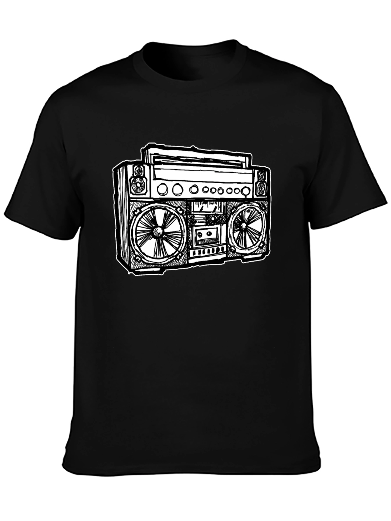 Retro Boombox Graphic T-Shirt