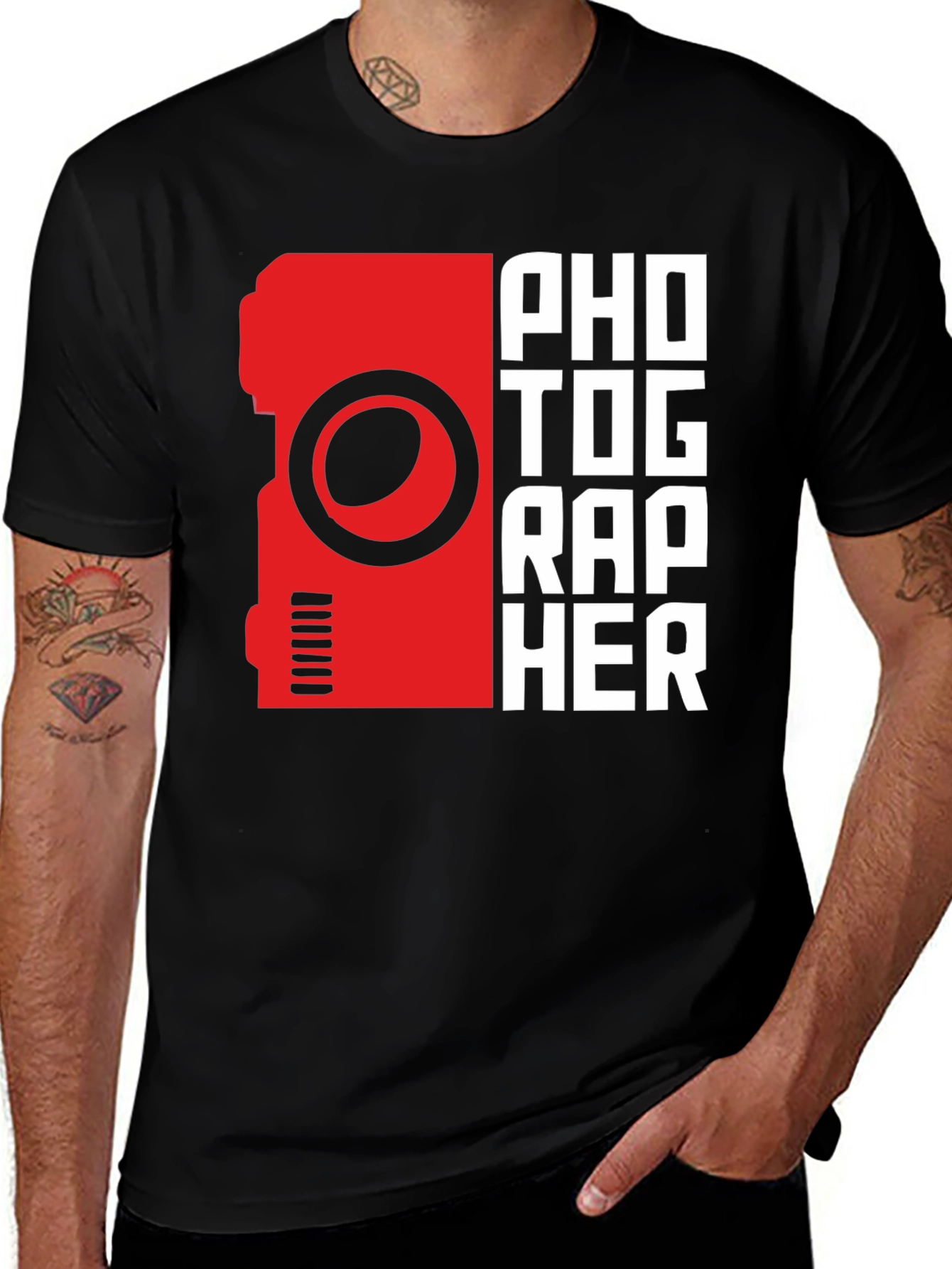 Photographer T-Shirt - Camera Design Graphic Tee