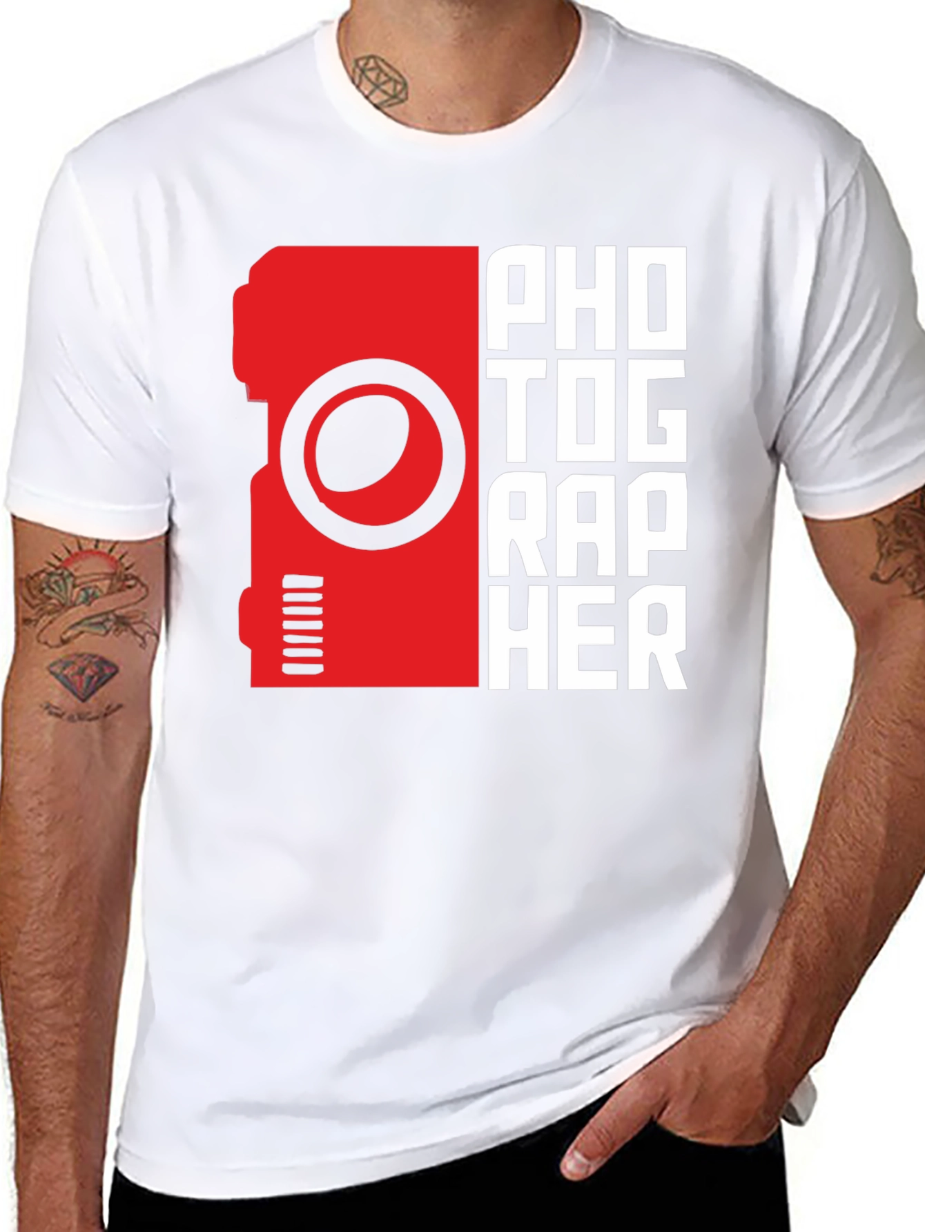 Photographer T-Shirt - Camera Design Graphic Tee