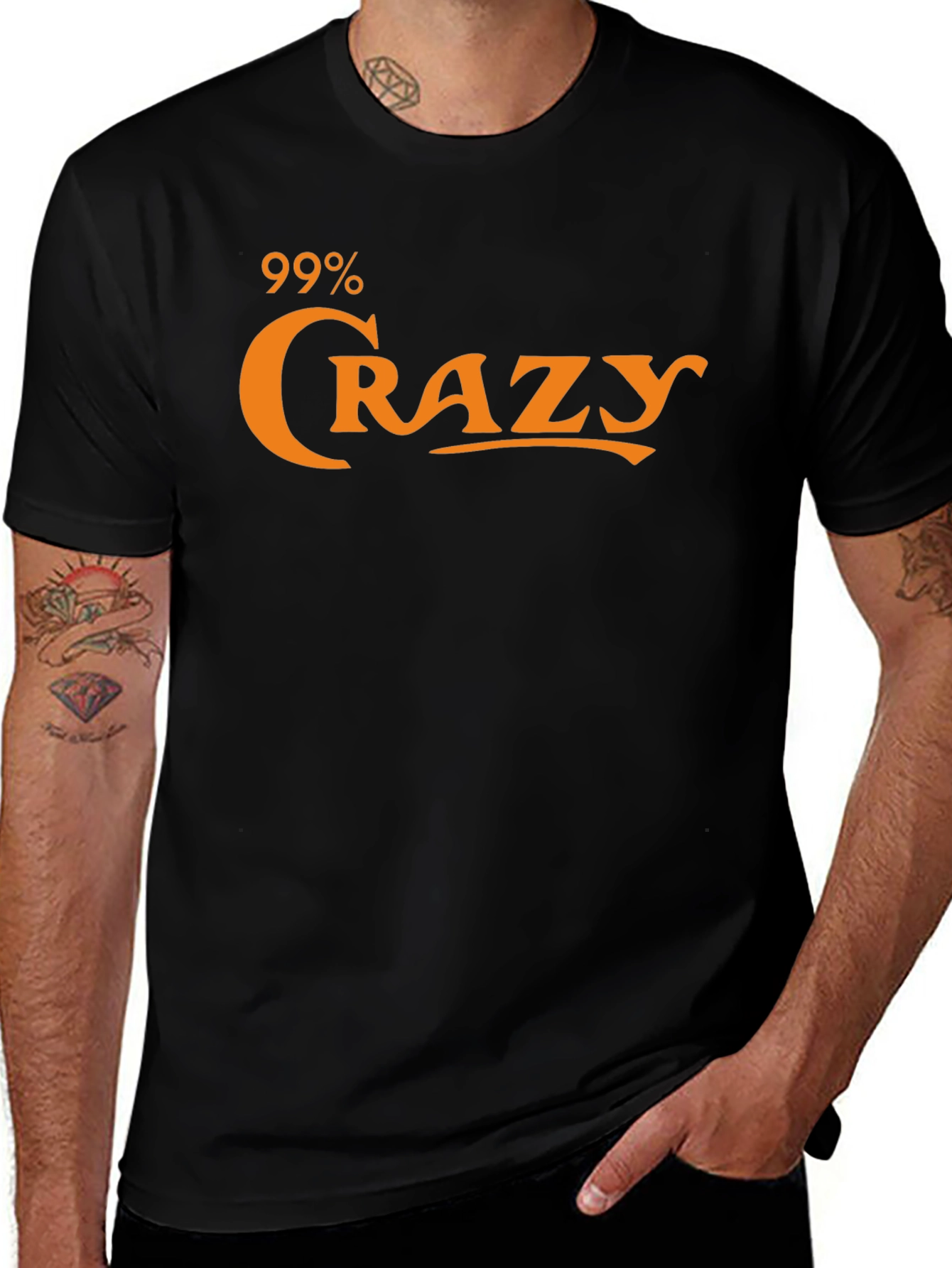 99% Crazy Graphic Tee - Bold Statement T-Shirt