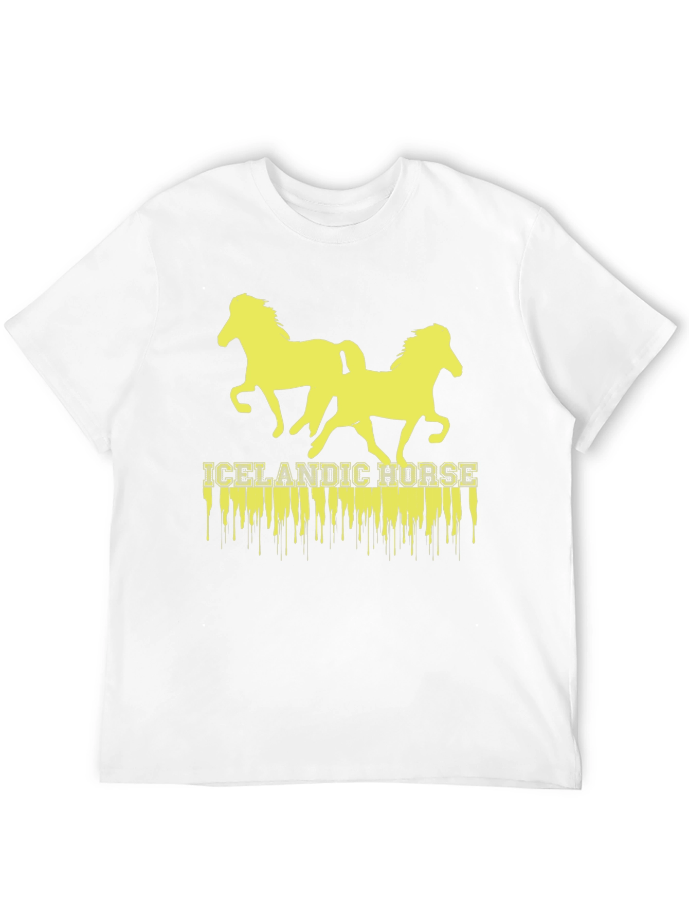 Icelandic Horse Graphic T-Shirt - Black