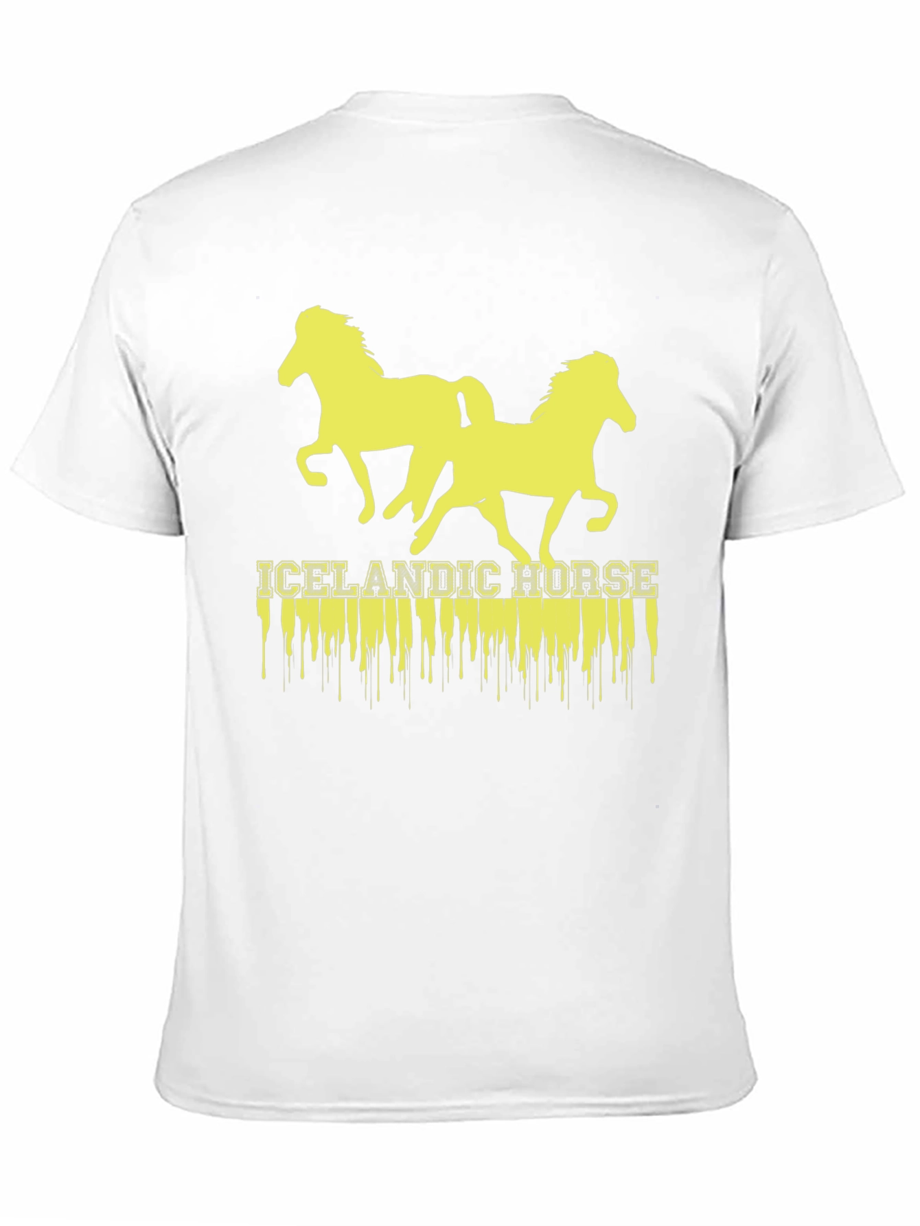 Icelandic Horse Graphic T-Shirt - Black