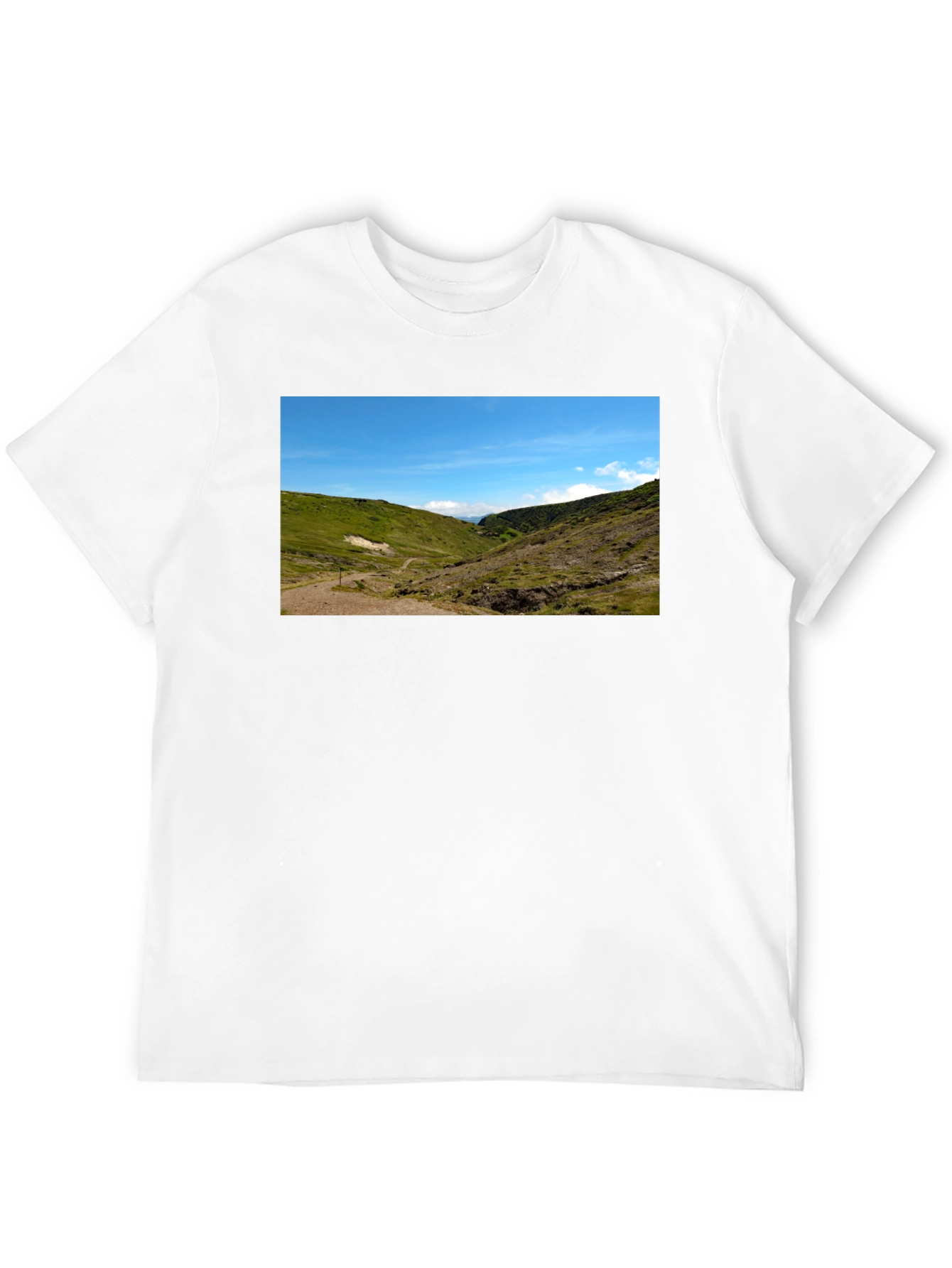 Scenic Landscape Black T-Shirt