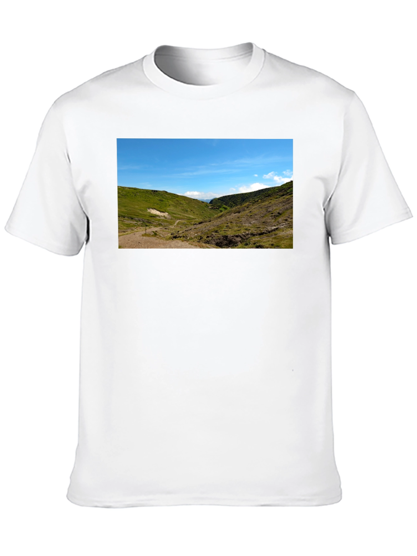Scenic Landscape Black T-Shirt