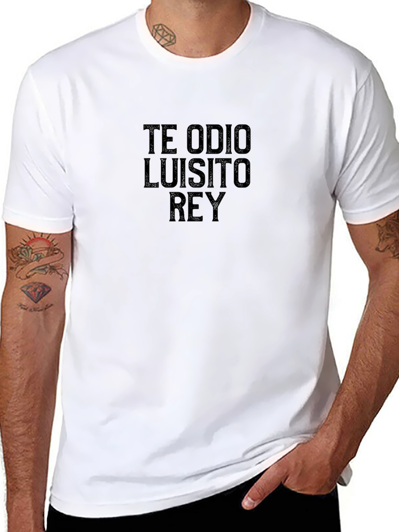 Te Odio Luisito Rey Black Tee