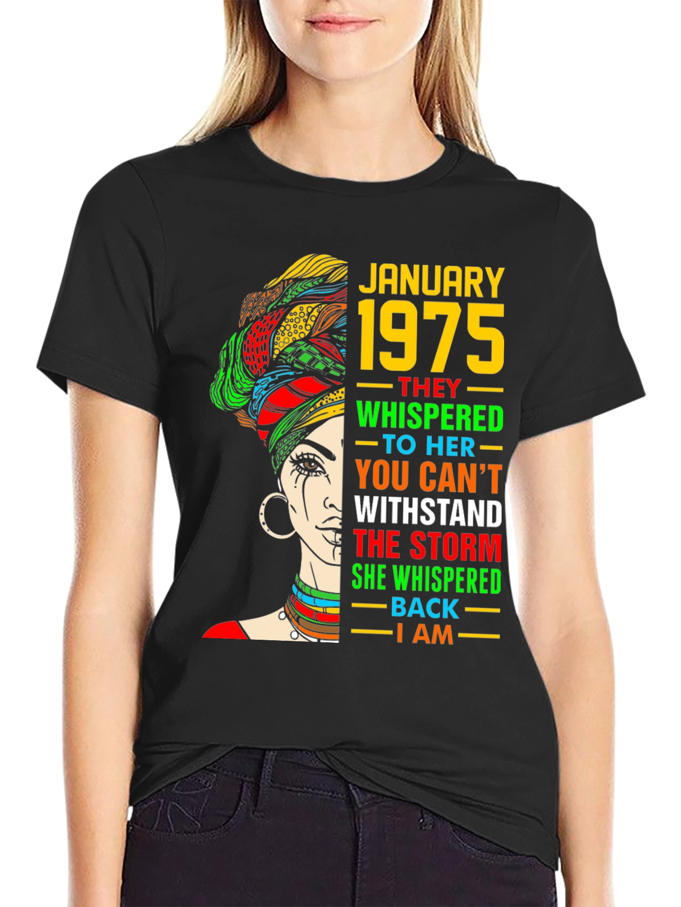 January 1975 Queen T-Shirt - Black History Month
