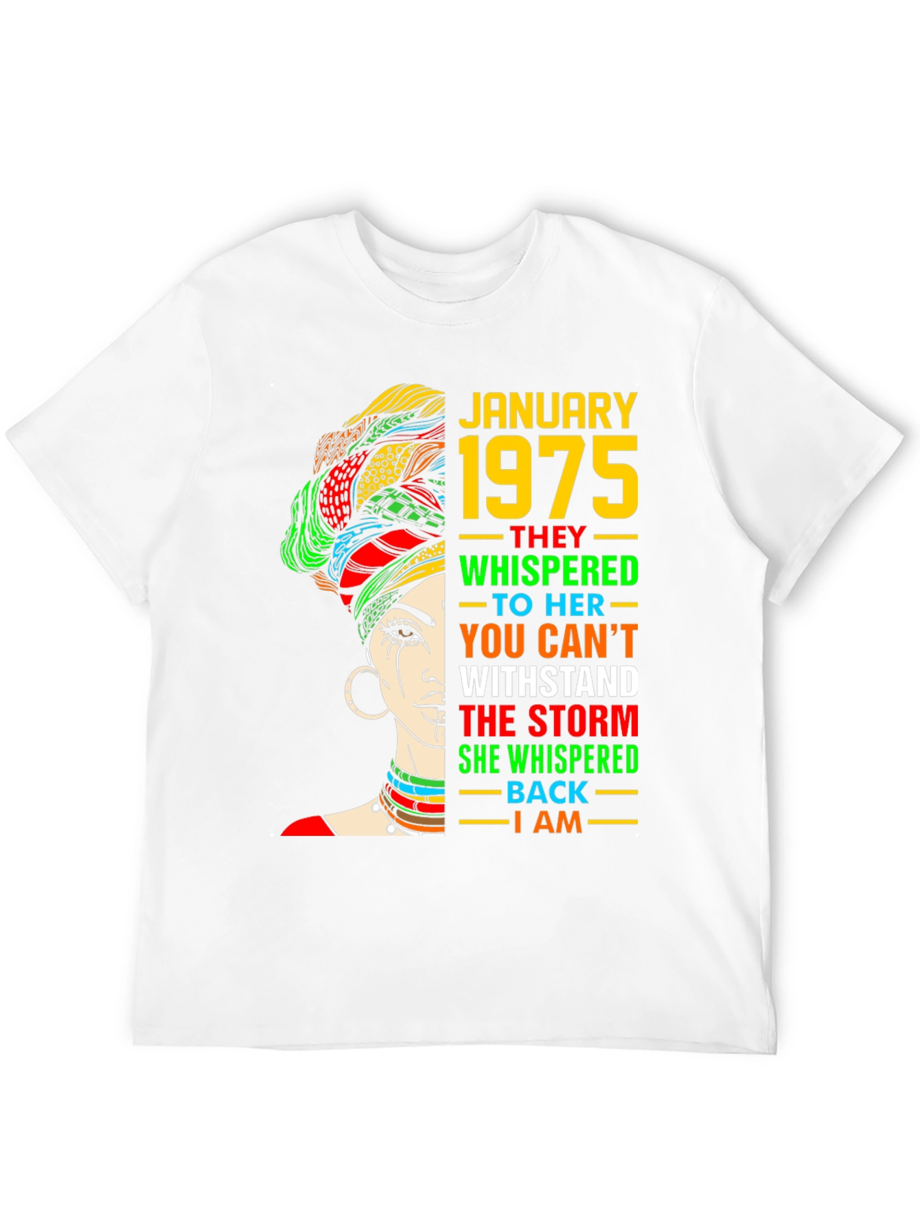 January 1975 Queen T-Shirt - Black History Month