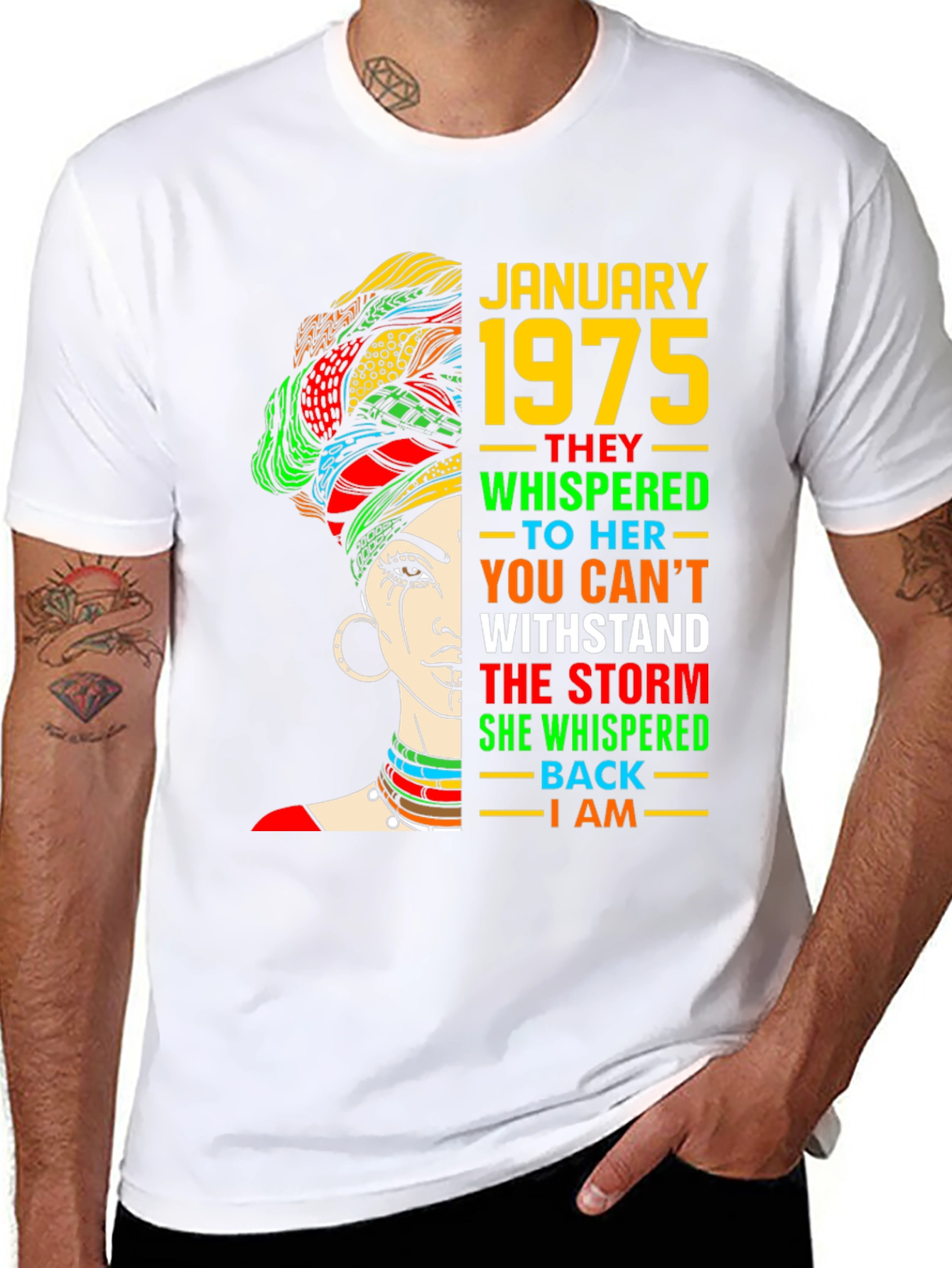 January 1975 Queen T-Shirt - Black History Month