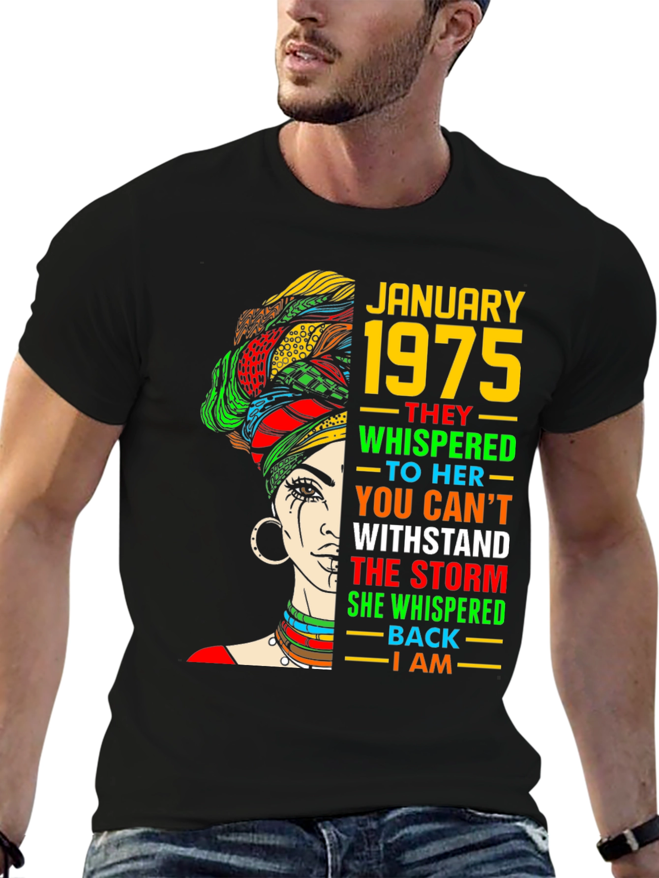 January 1975 Queen T-Shirt - Black History Month
