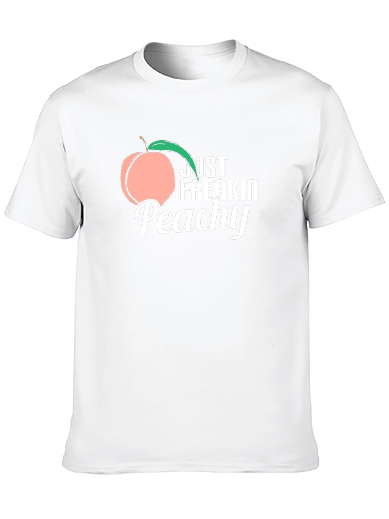Just Freakin Peachy T-Shirt -  Funny Fruit Graphic Tee