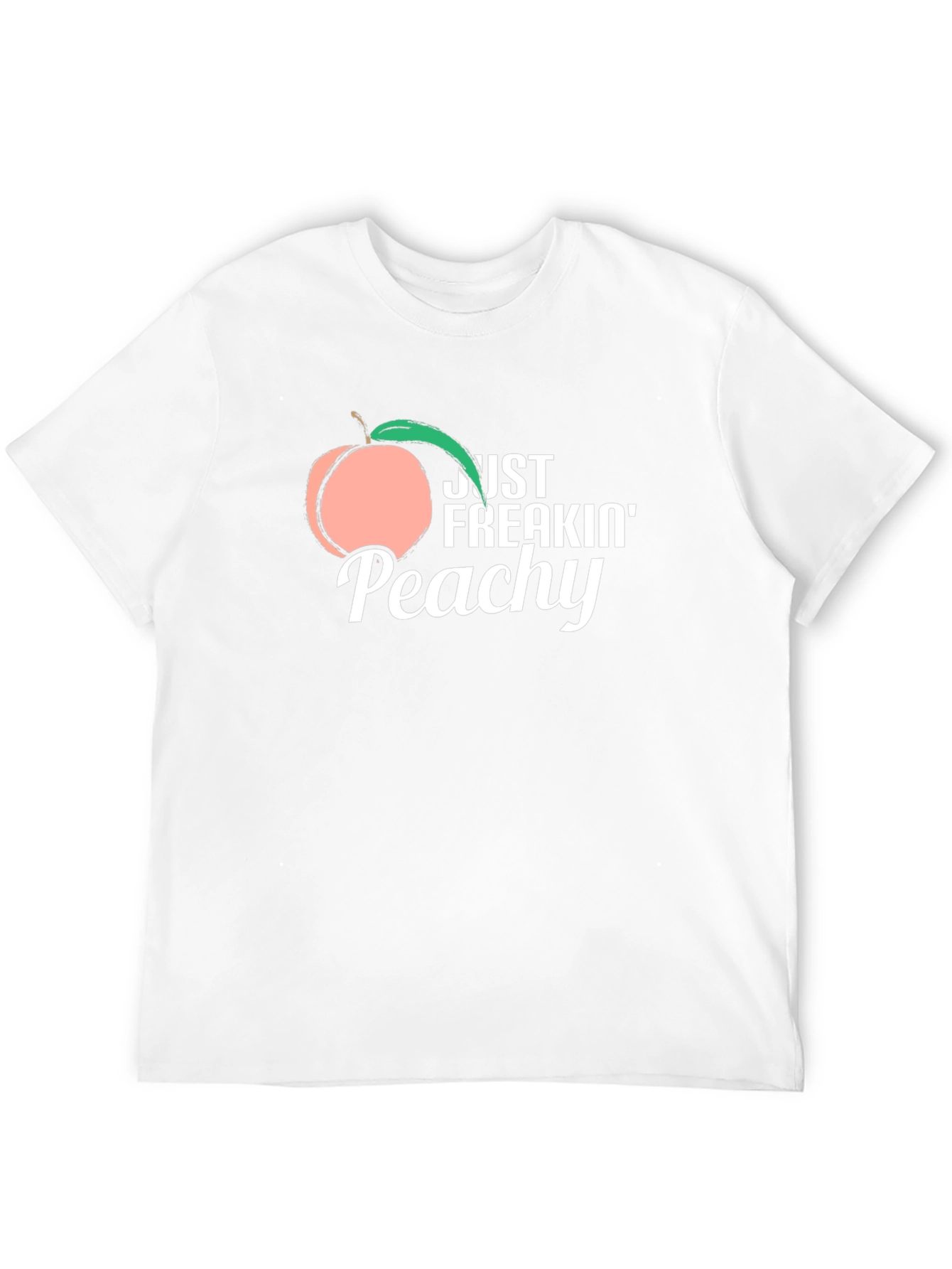 Just Freakin Peachy T-Shirt -  Funny Fruit Graphic Tee