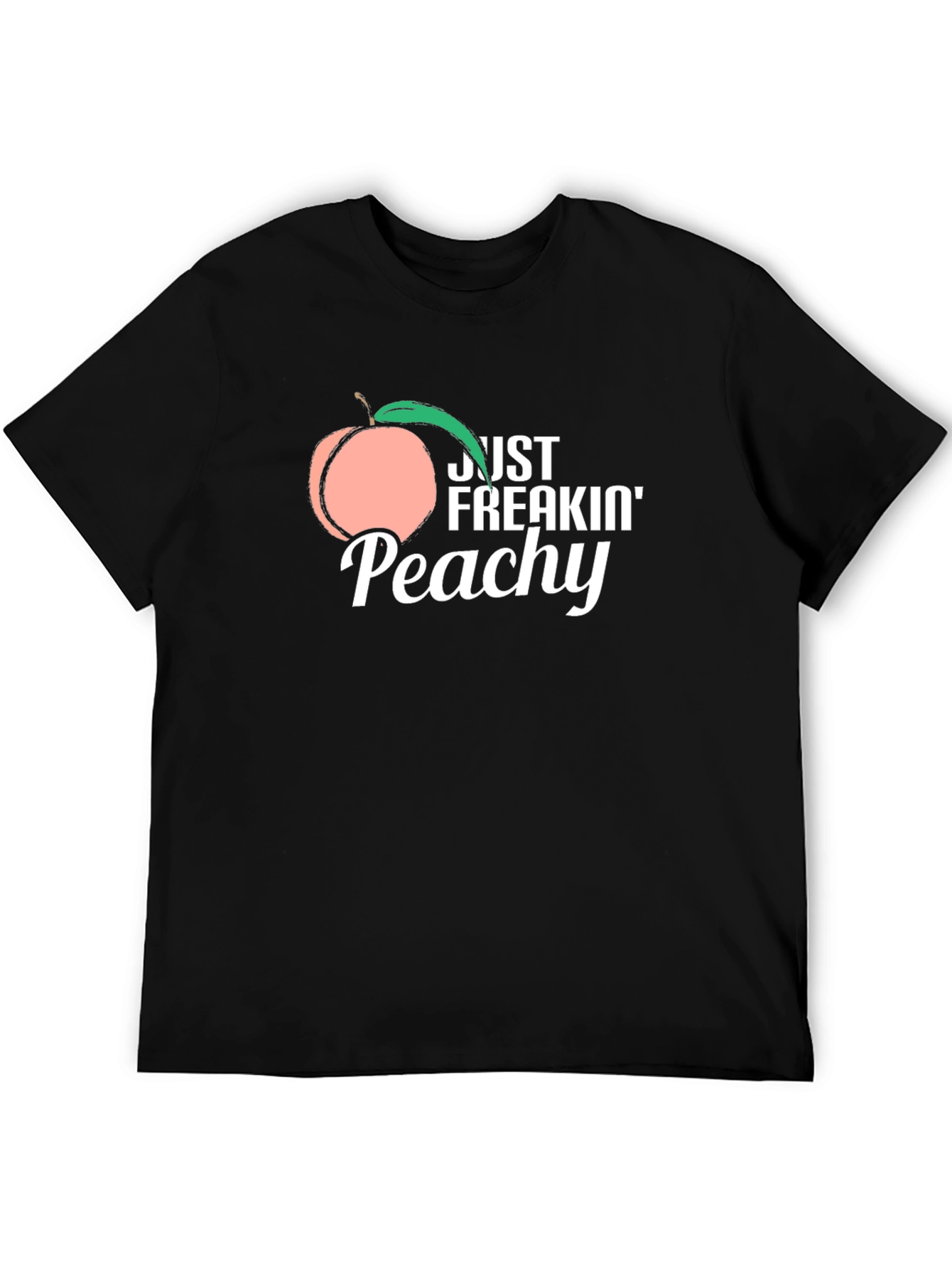 Just Freakin Peachy T-Shirt -  Funny Fruit Graphic Tee