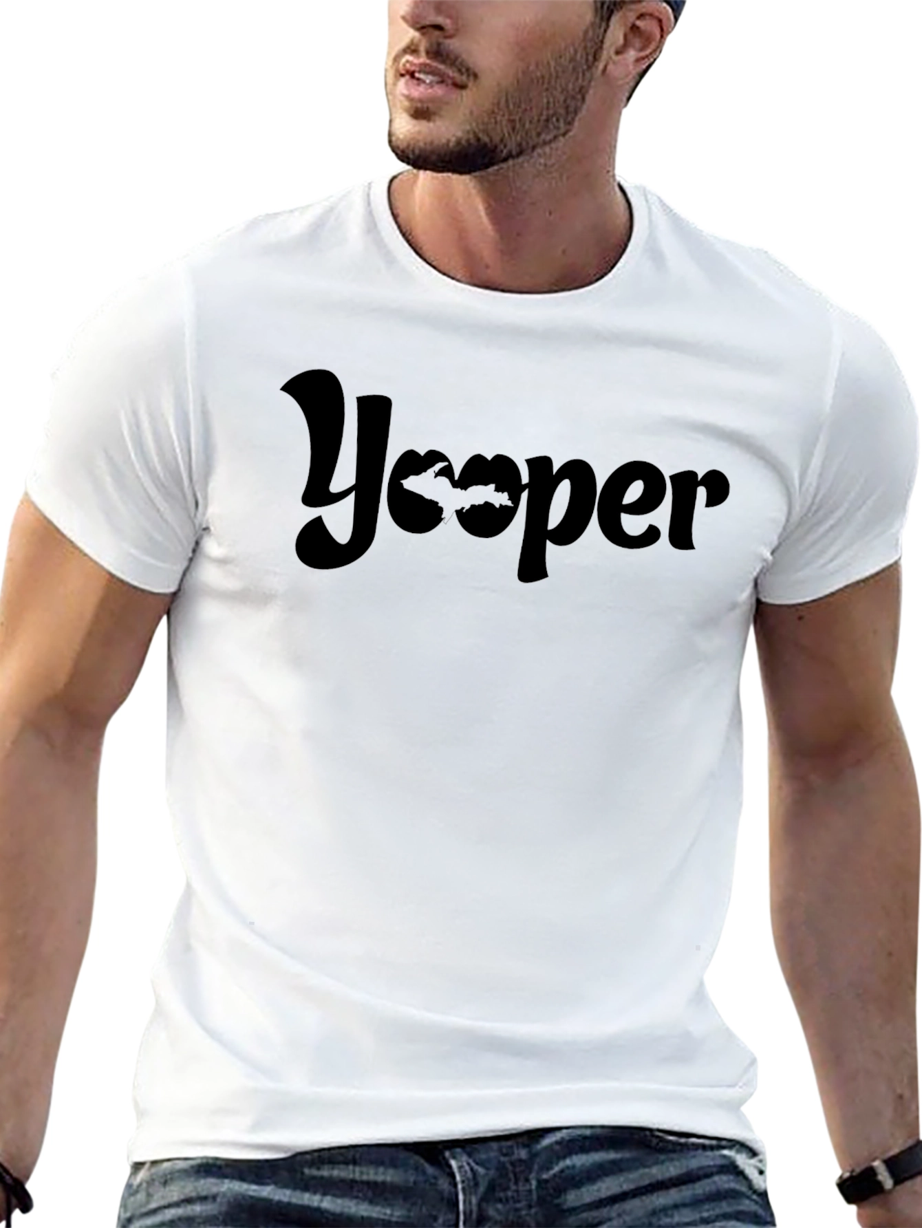 Yooper Black T-Shirt - Unique Design