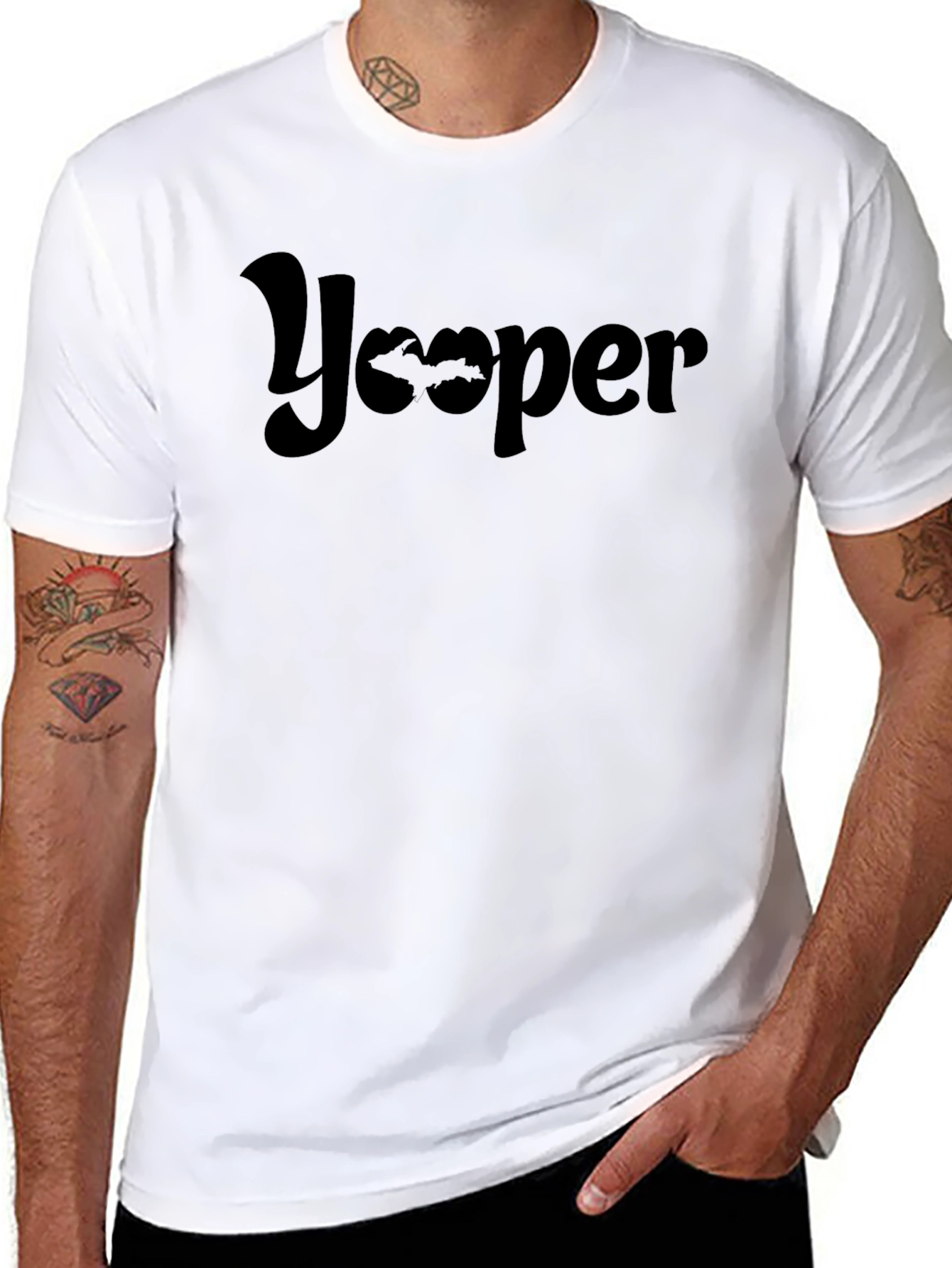 Yooper Black T-Shirt - Unique Design