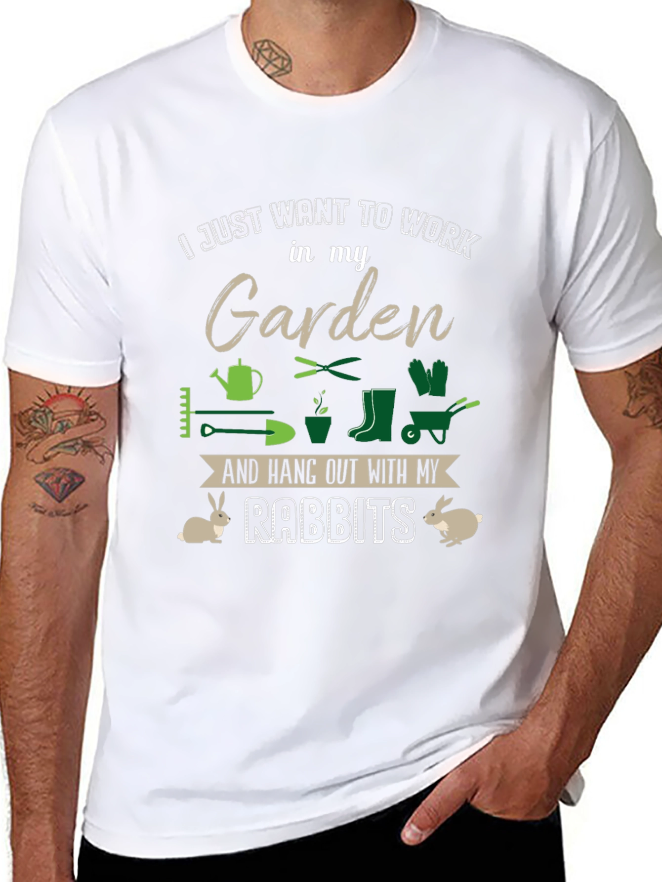 Gardening & Rabbit Lover T-Shirt