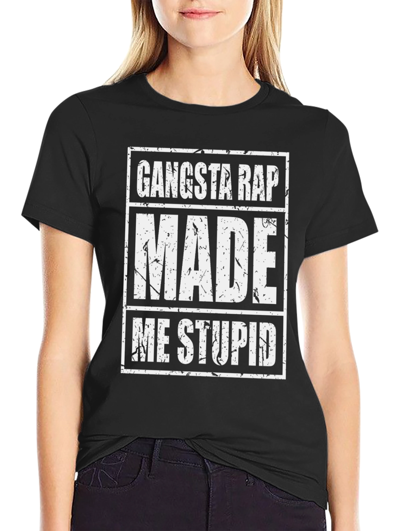 Gangsta Rap Made Me Stupid Graphic Tee
