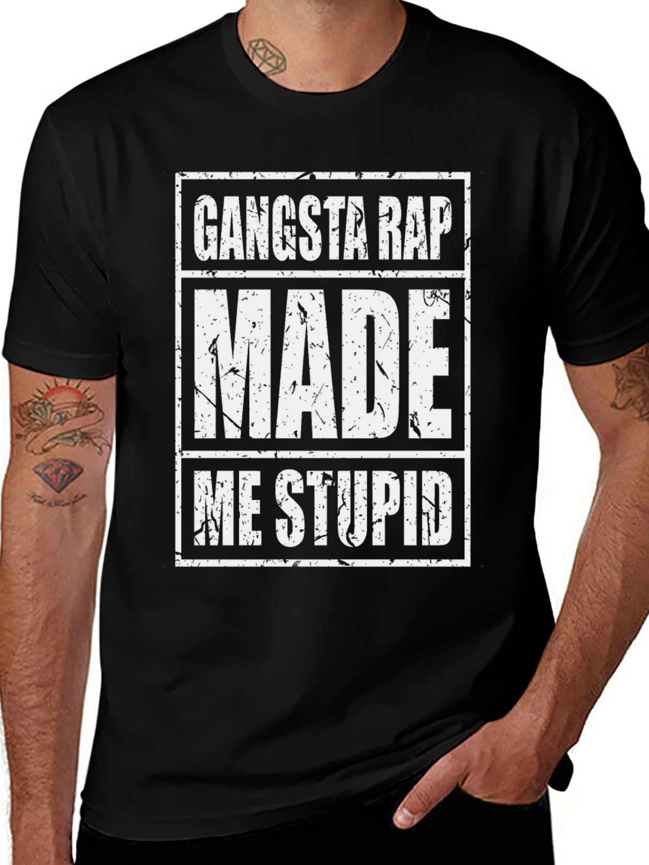 Gangsta Rap Made Me Stupid Graphic Tee