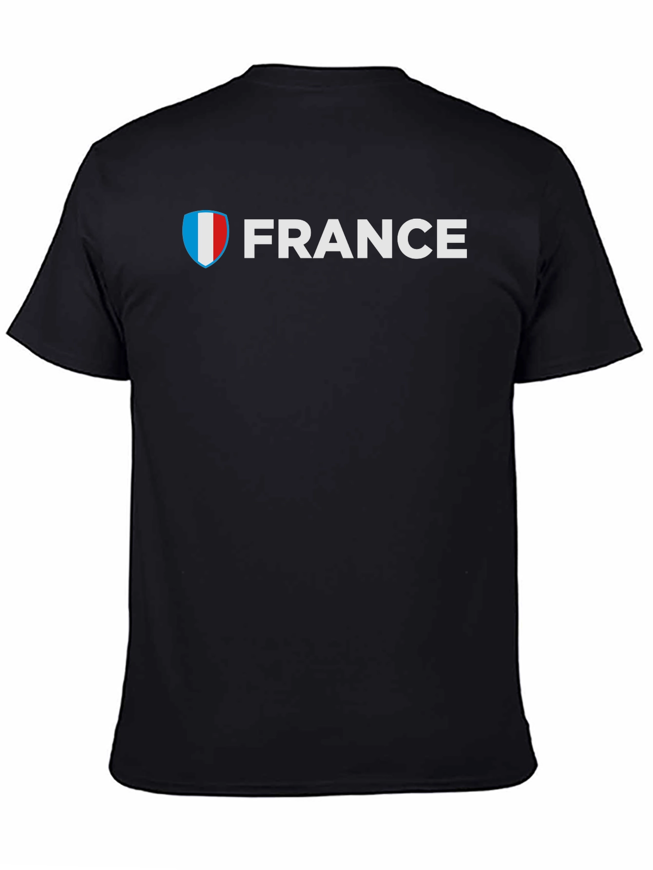 France Flag T-Shirt - Black