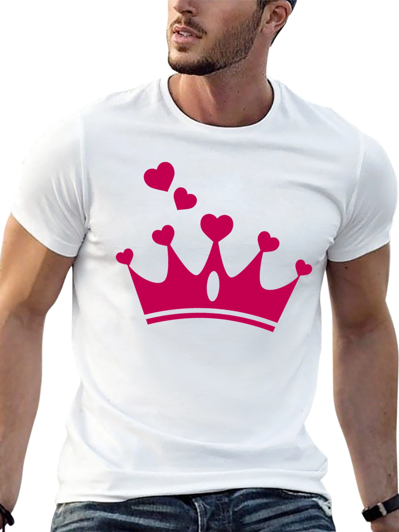 Heart Crown Graphic Tee - Queen of Hearts Style