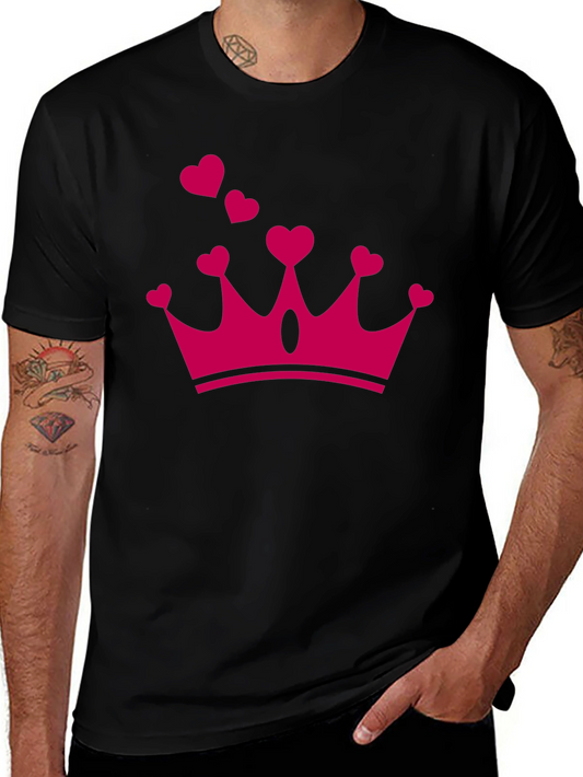 Heart Crown Graphic Tee - Queen of Hearts Style