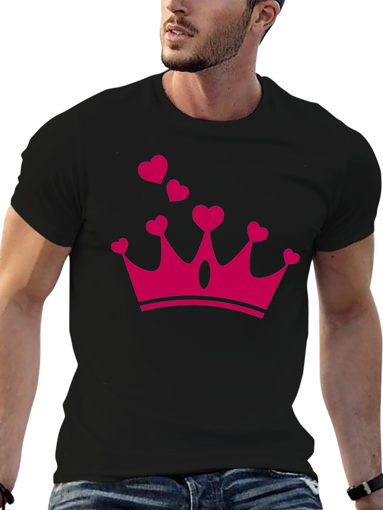 Heart Crown Graphic Tee - Queen of Hearts Style