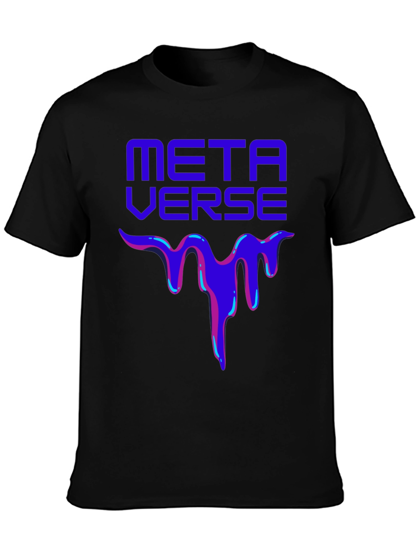 Metaverse Drip Graphic T-Shirt - Trendy Casual Wear