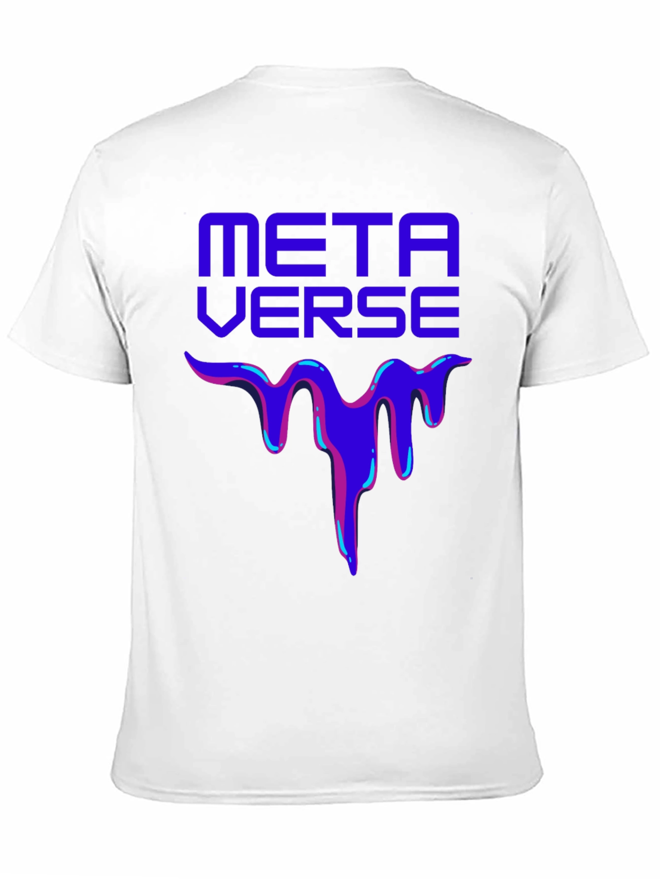 Metaverse Drip Graphic T-Shirt - Trendy Casual Wear
