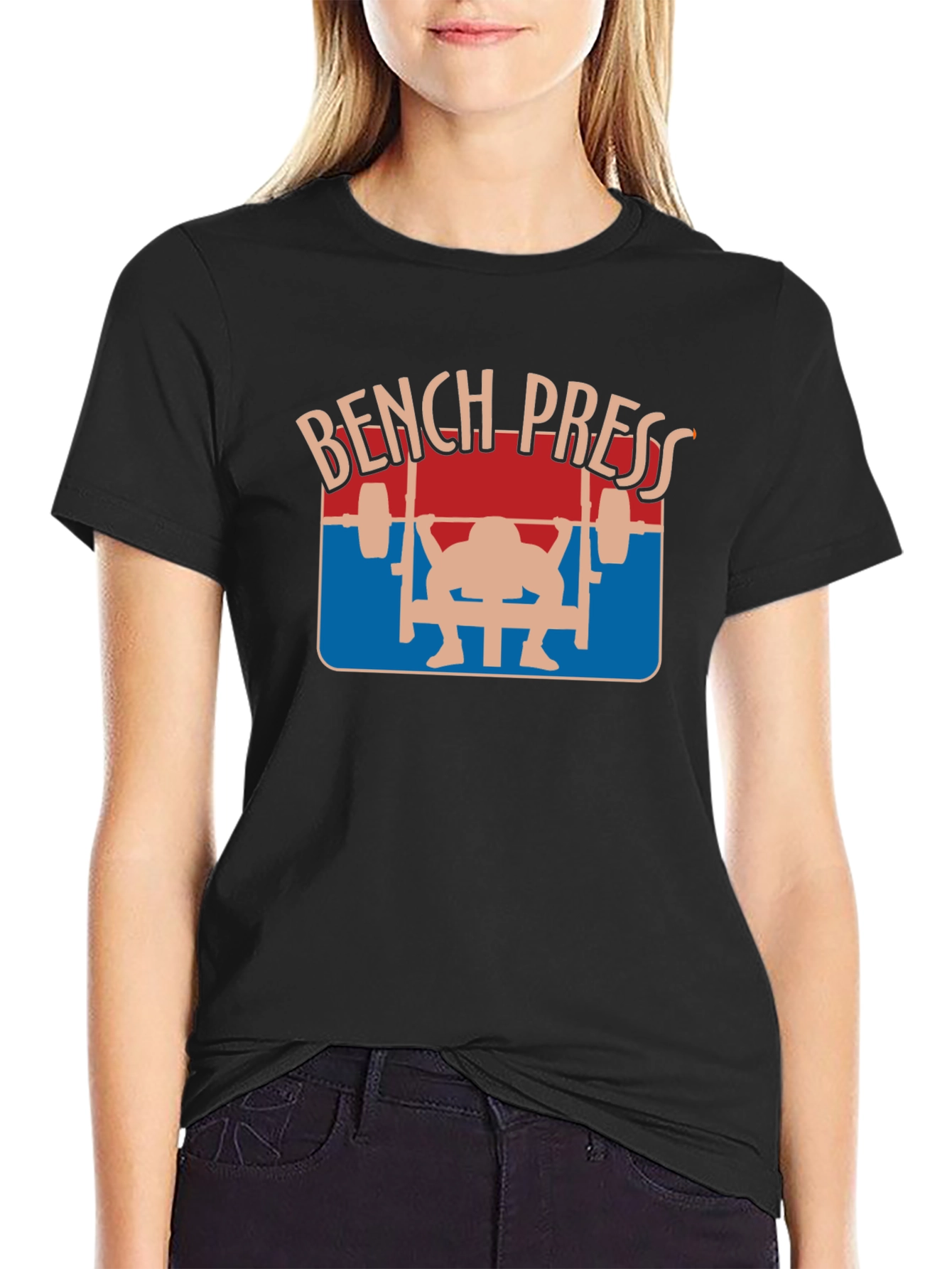 Bench Press Graphic Tee - Workout Motivation