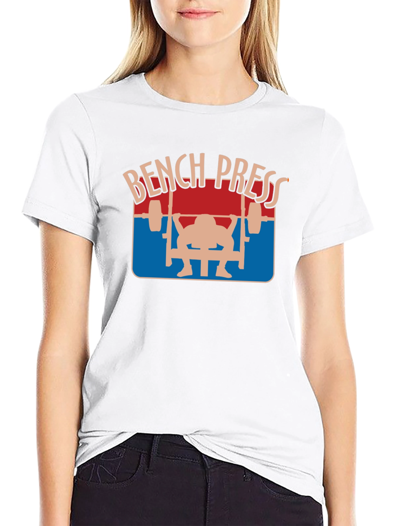 Bench Press Graphic Tee - Workout Motivation