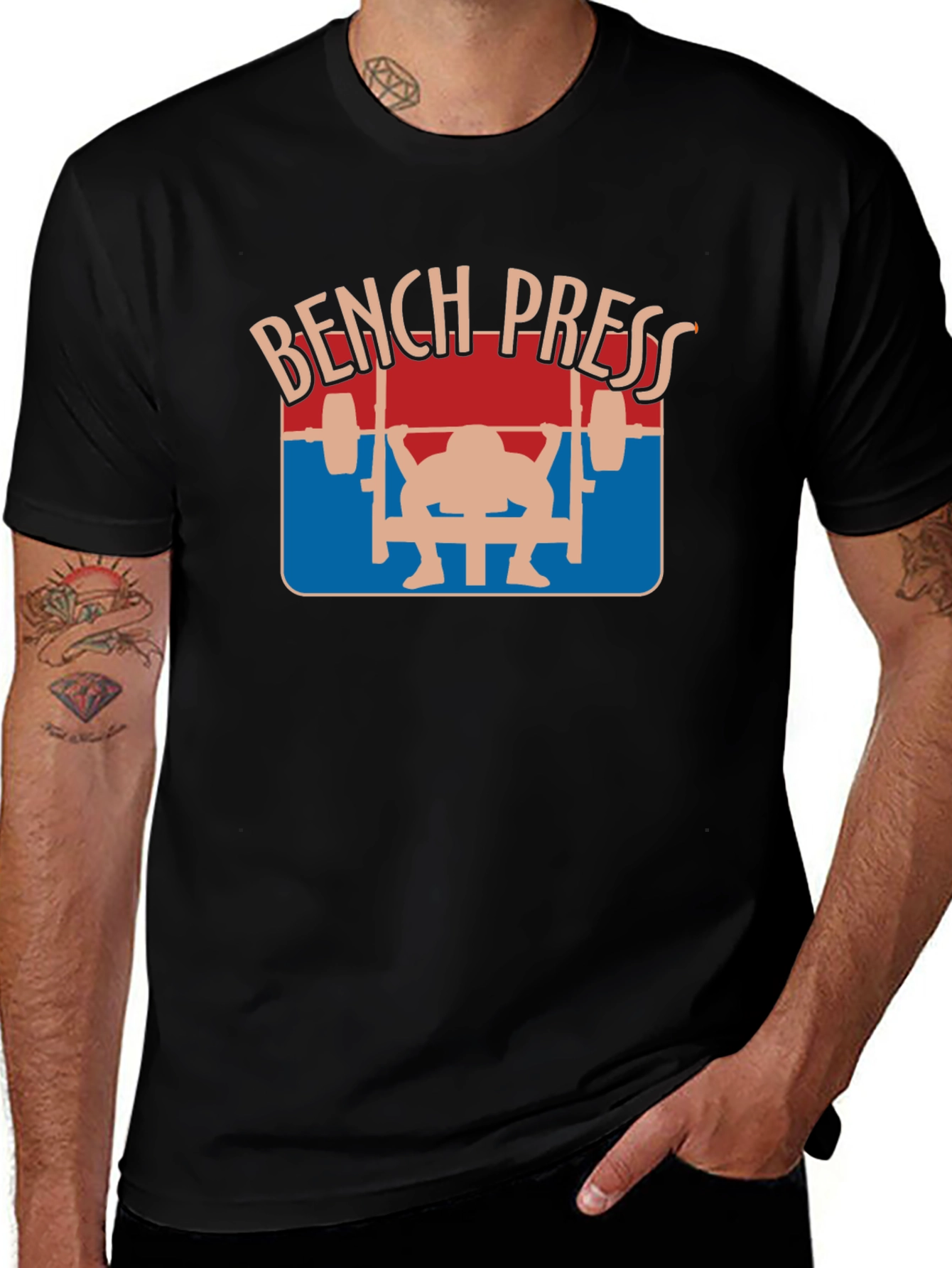 Bench Press Graphic Tee - Workout Motivation