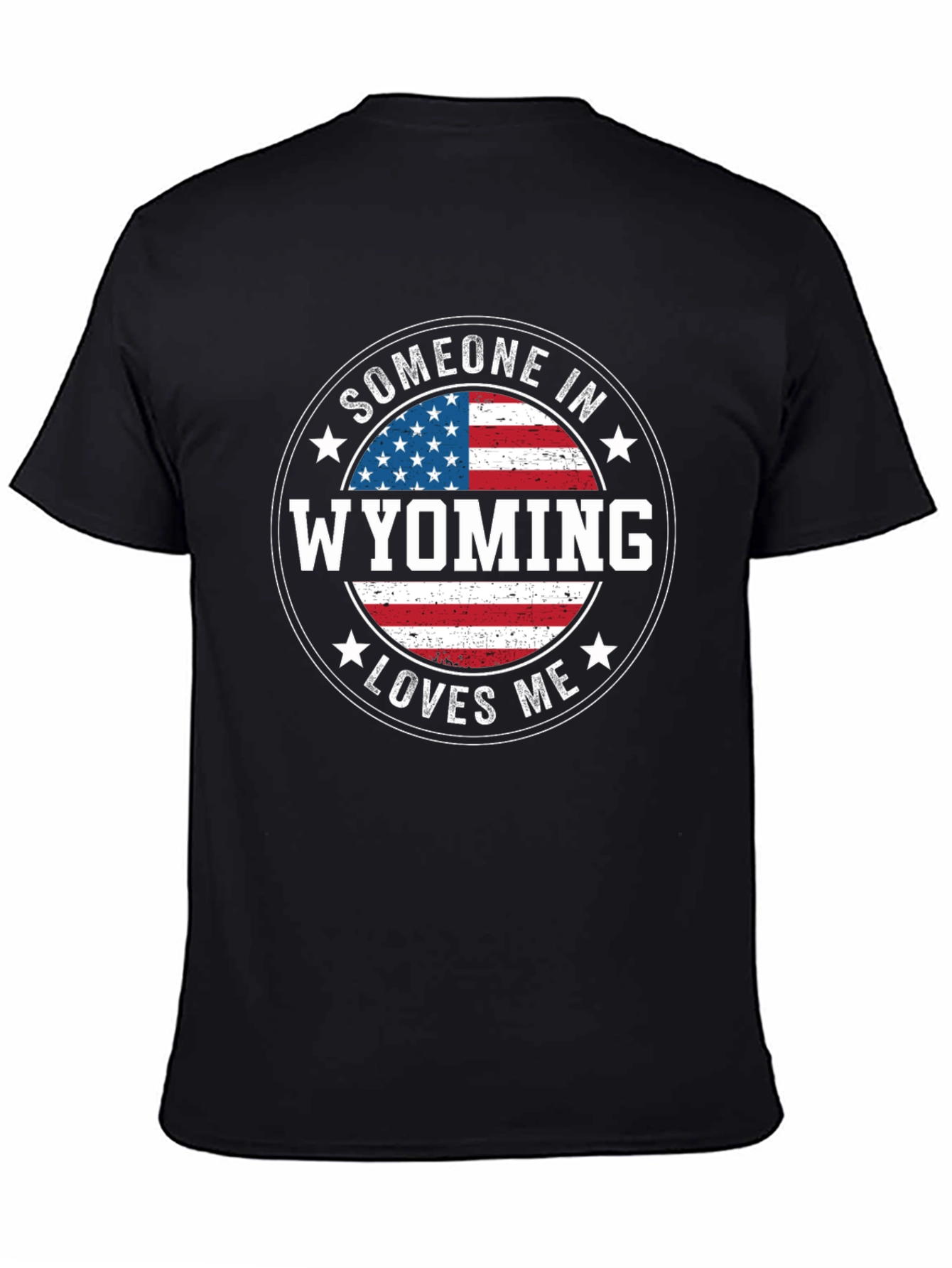 Wyoming Loves Me T-Shirt Patriotic Souvenir