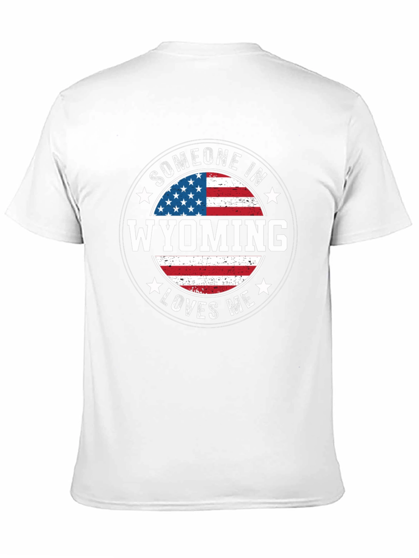Wyoming Loves Me T-Shirt Patriotic Souvenir