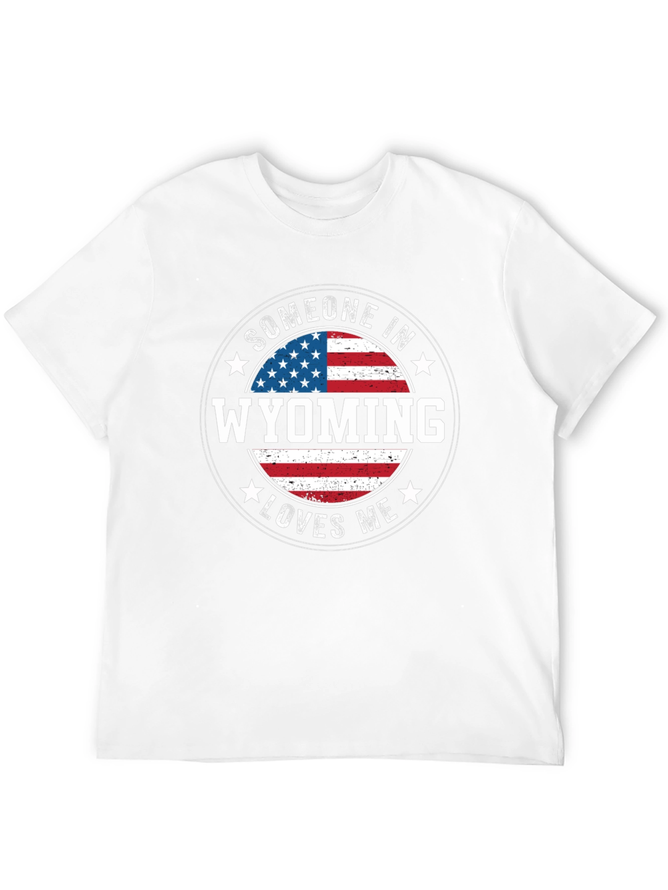 Wyoming Loves Me T-Shirt Patriotic Souvenir