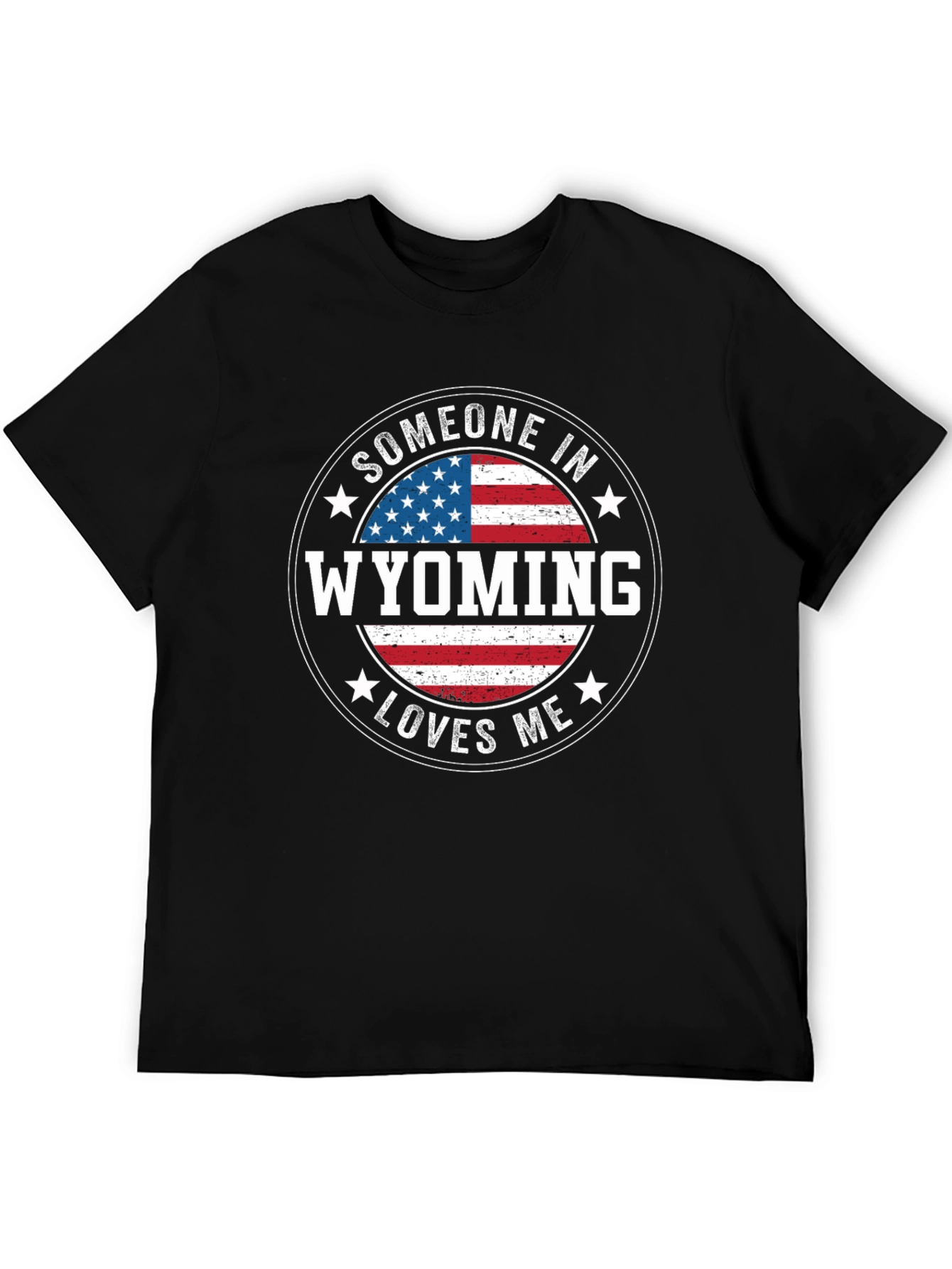 Wyoming Loves Me T-Shirt Patriotic Souvenir
