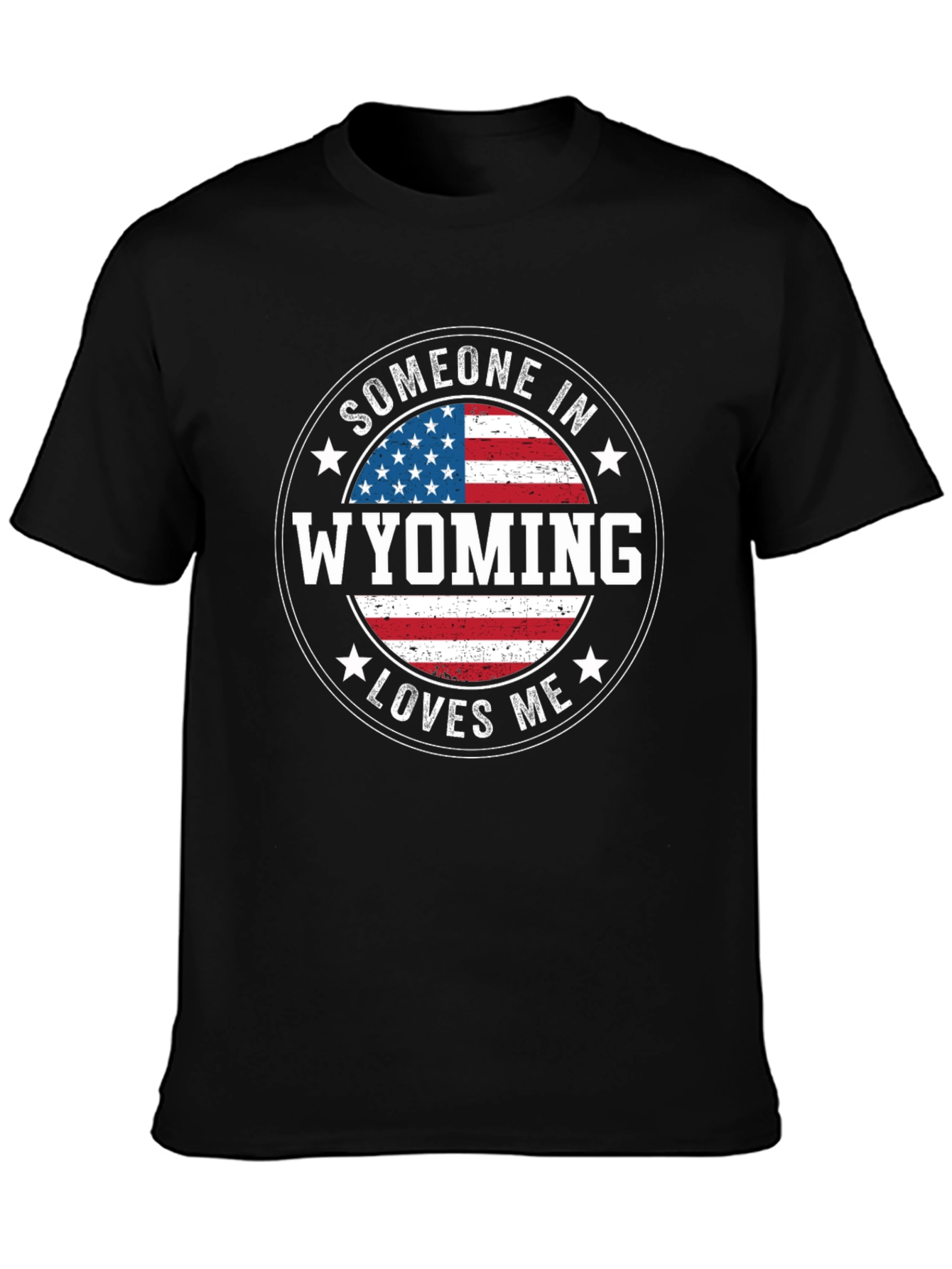 Wyoming Loves Me T-Shirt Patriotic Souvenir
