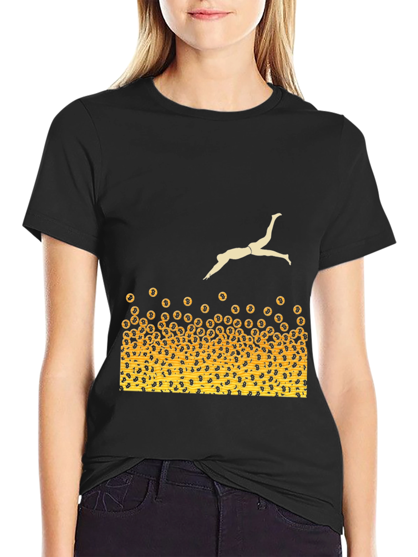 Bitcoin Diver T-Shirt - Crypto Currency Fun!
