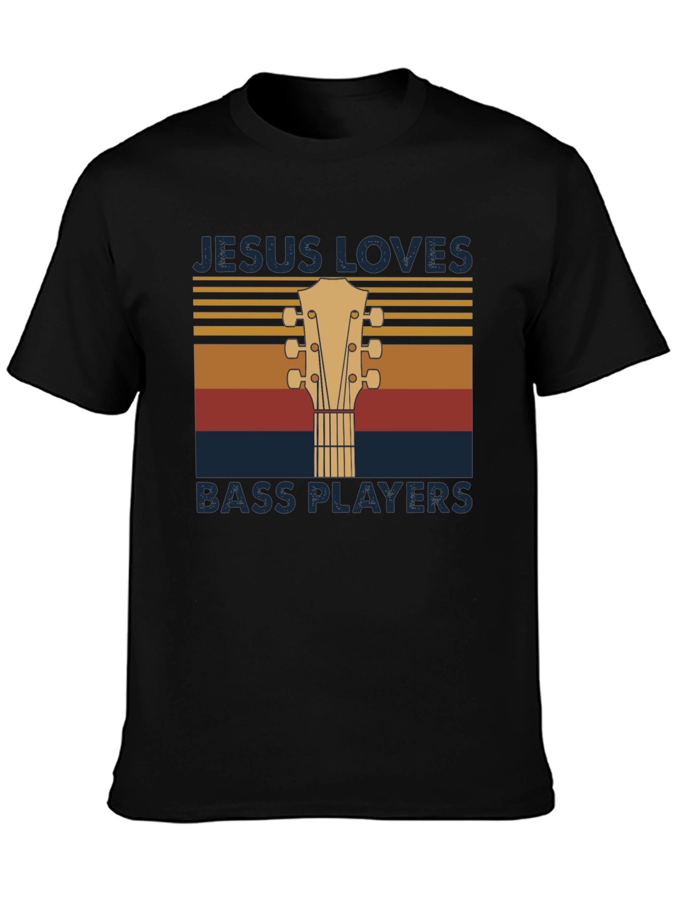 Jesus Loves Bass Players T-Shirt - Music Lover Tee