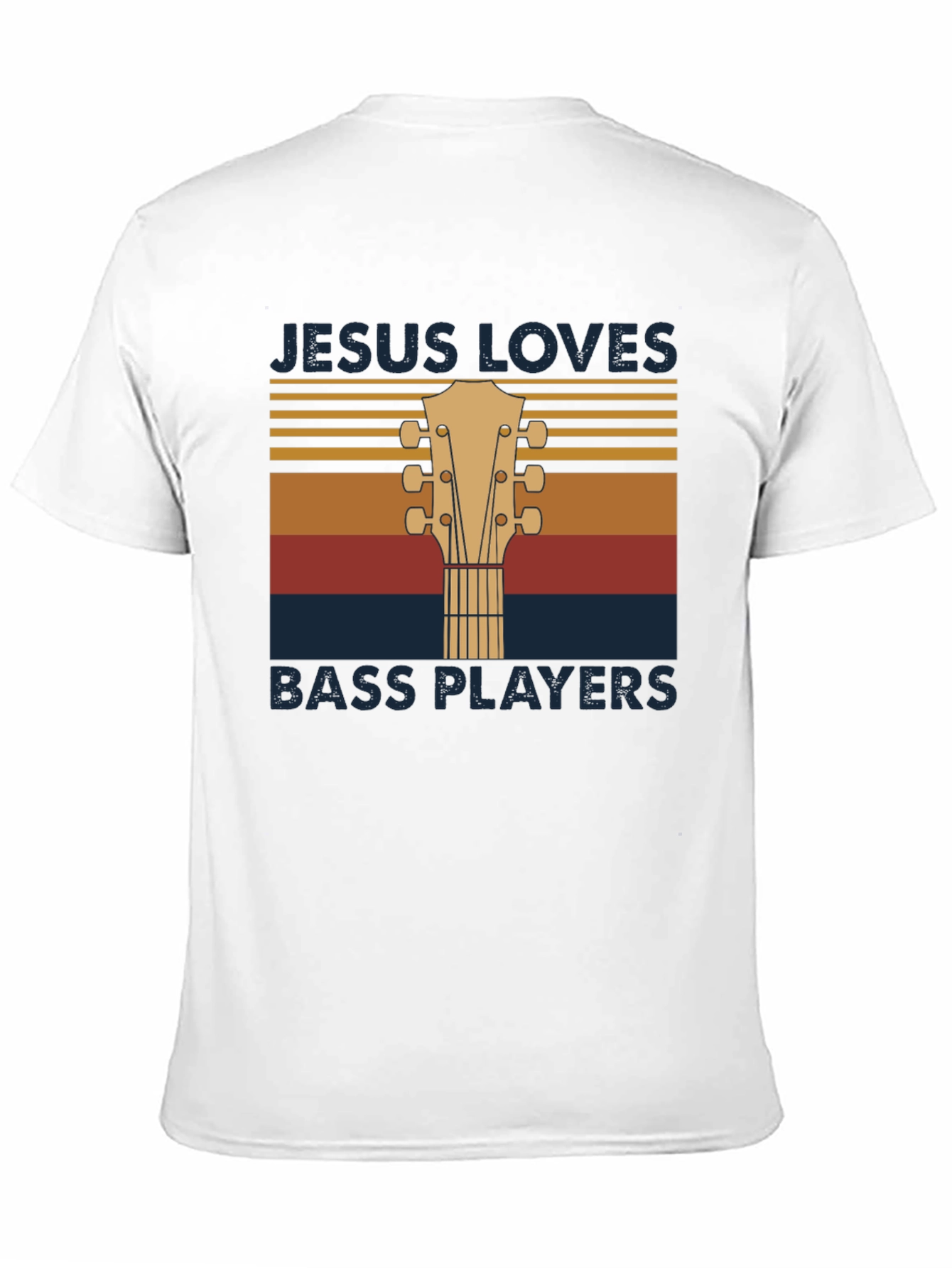 Jesus Loves Bass Players T-Shirt - Music Lover Tee
