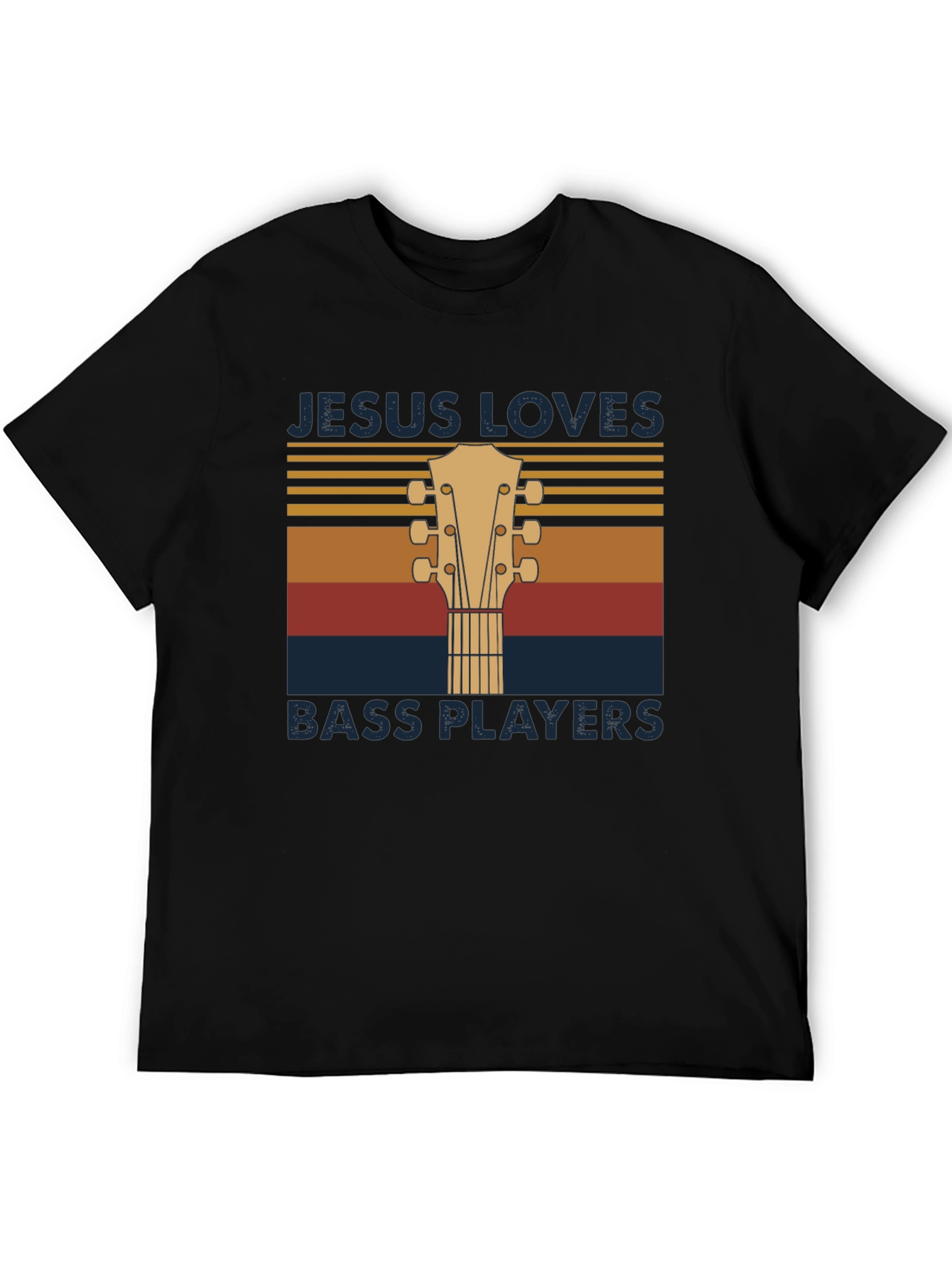 Jesus Loves Bass Players T-Shirt - Music Lover Tee