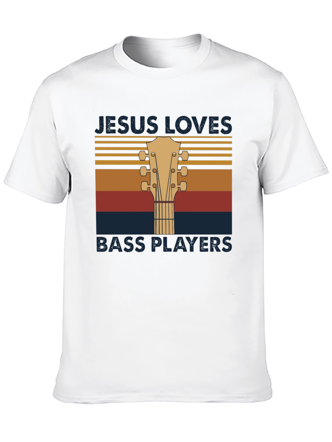 Jesus Loves Bass Players T-Shirt - Music Lover Tee