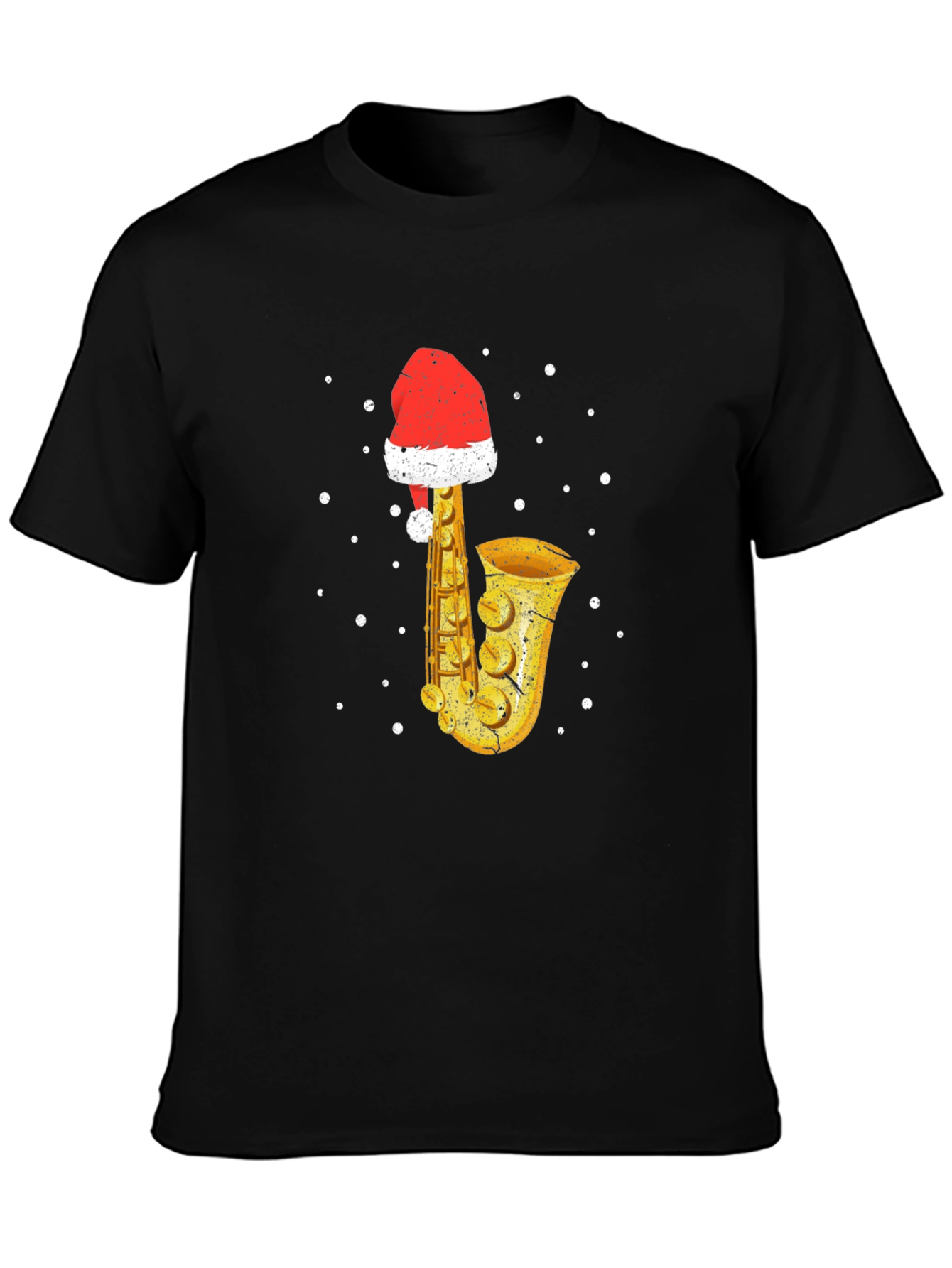 Festive Saxophone Christmas T-Shirt