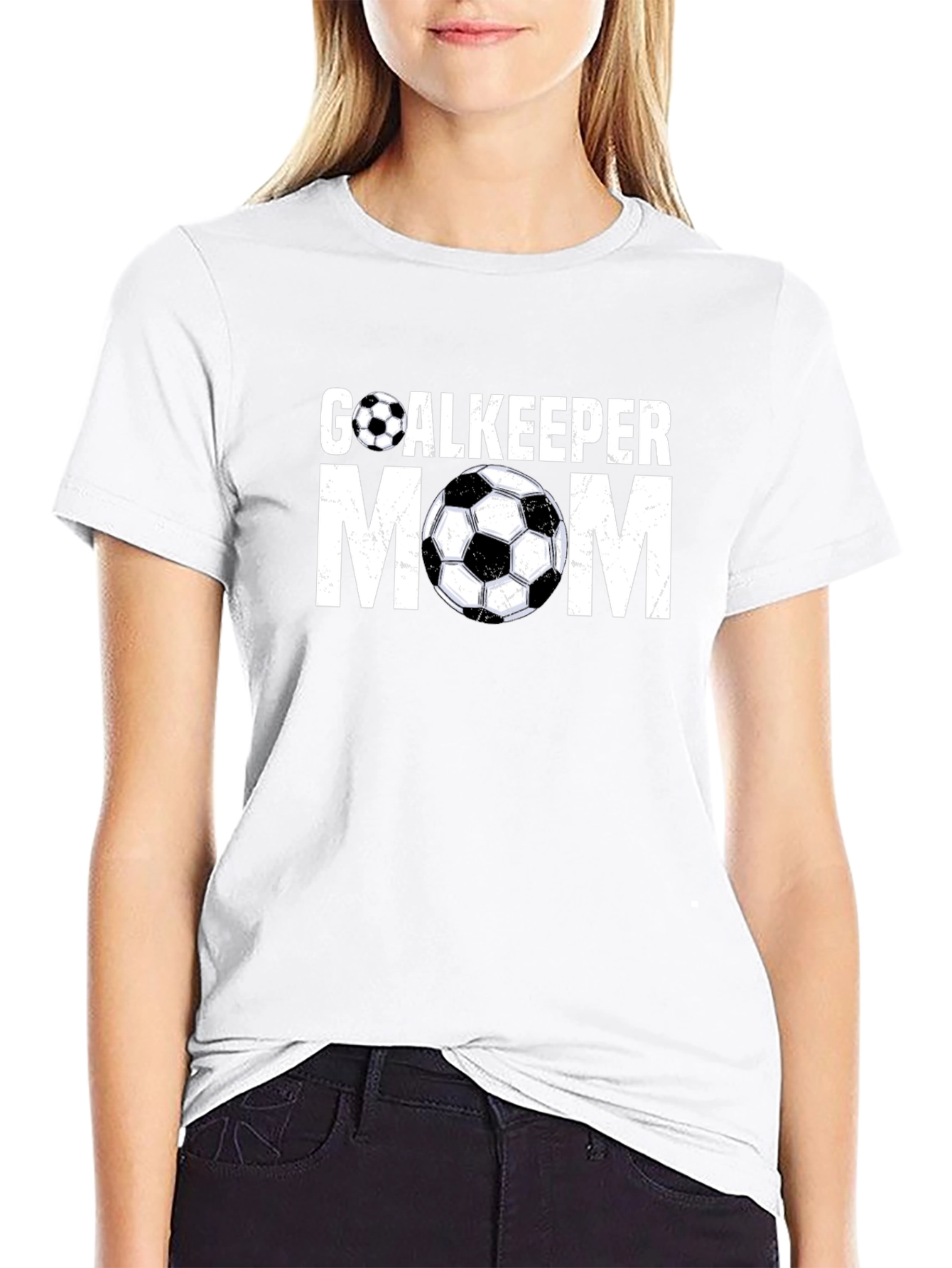 Goalkeeper Mom T-Shirt - Soccer Ball Graphic Tee