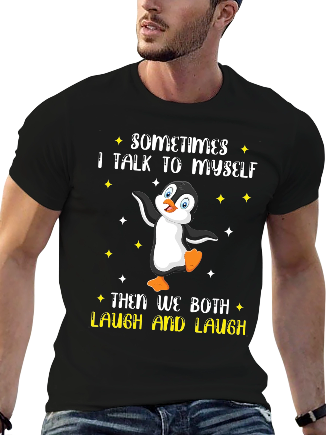 Penguin T-Shirt: I Talk To Myself