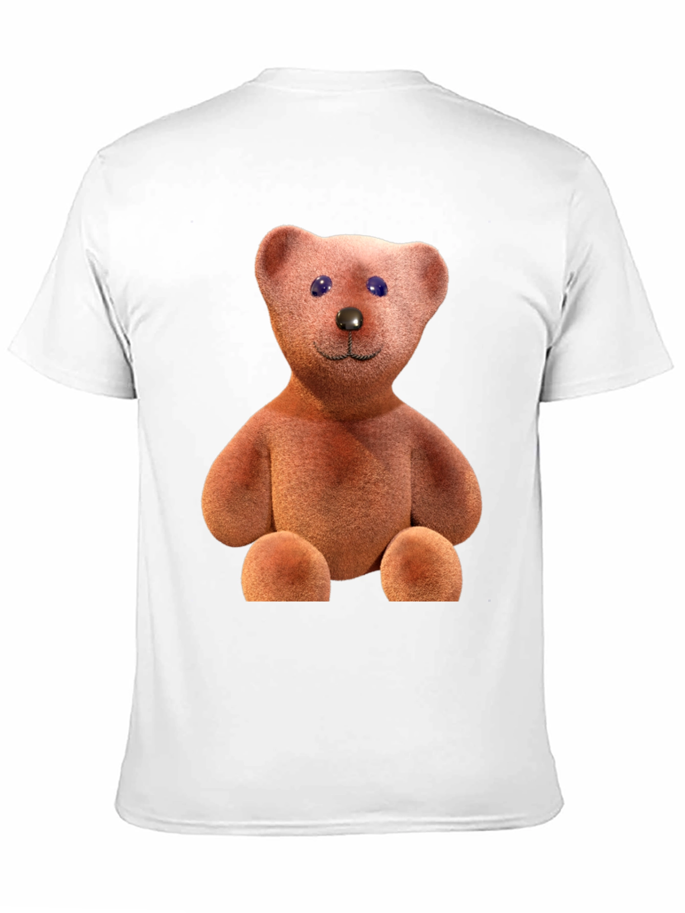 Teddy Bear Graphic Tee - Casual Black T-Shirt
