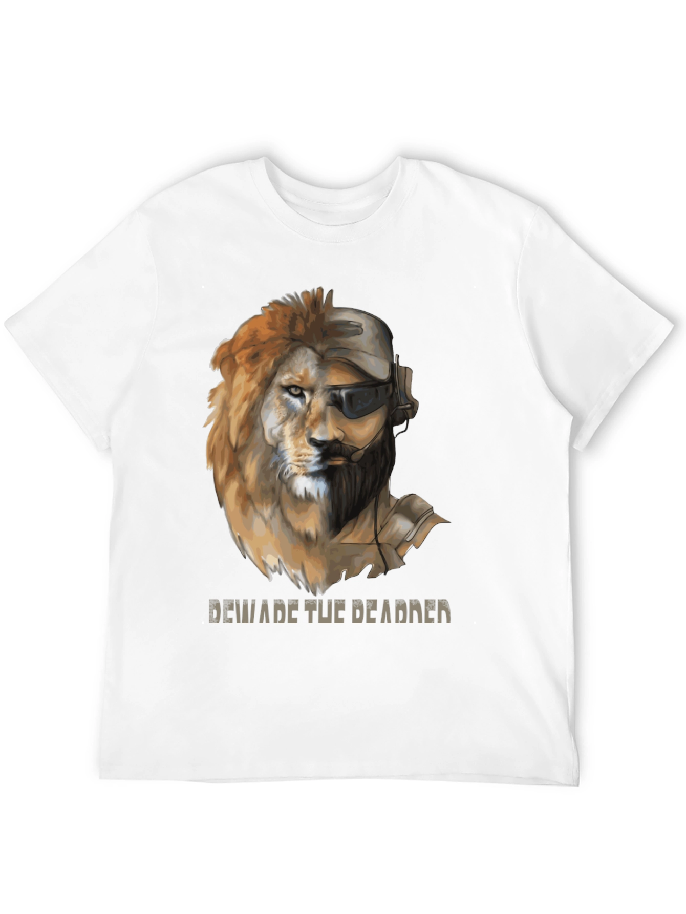 Lion Soldier Graphic Tee - Beware the Deadder T-Shirt