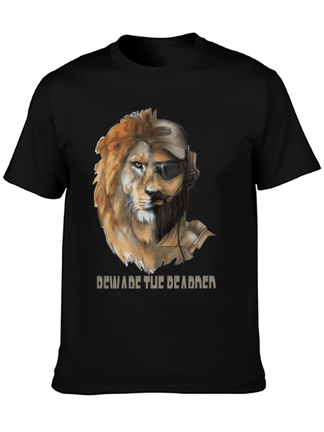 Lion Soldier Graphic Tee - Beware the Deadder T-Shirt