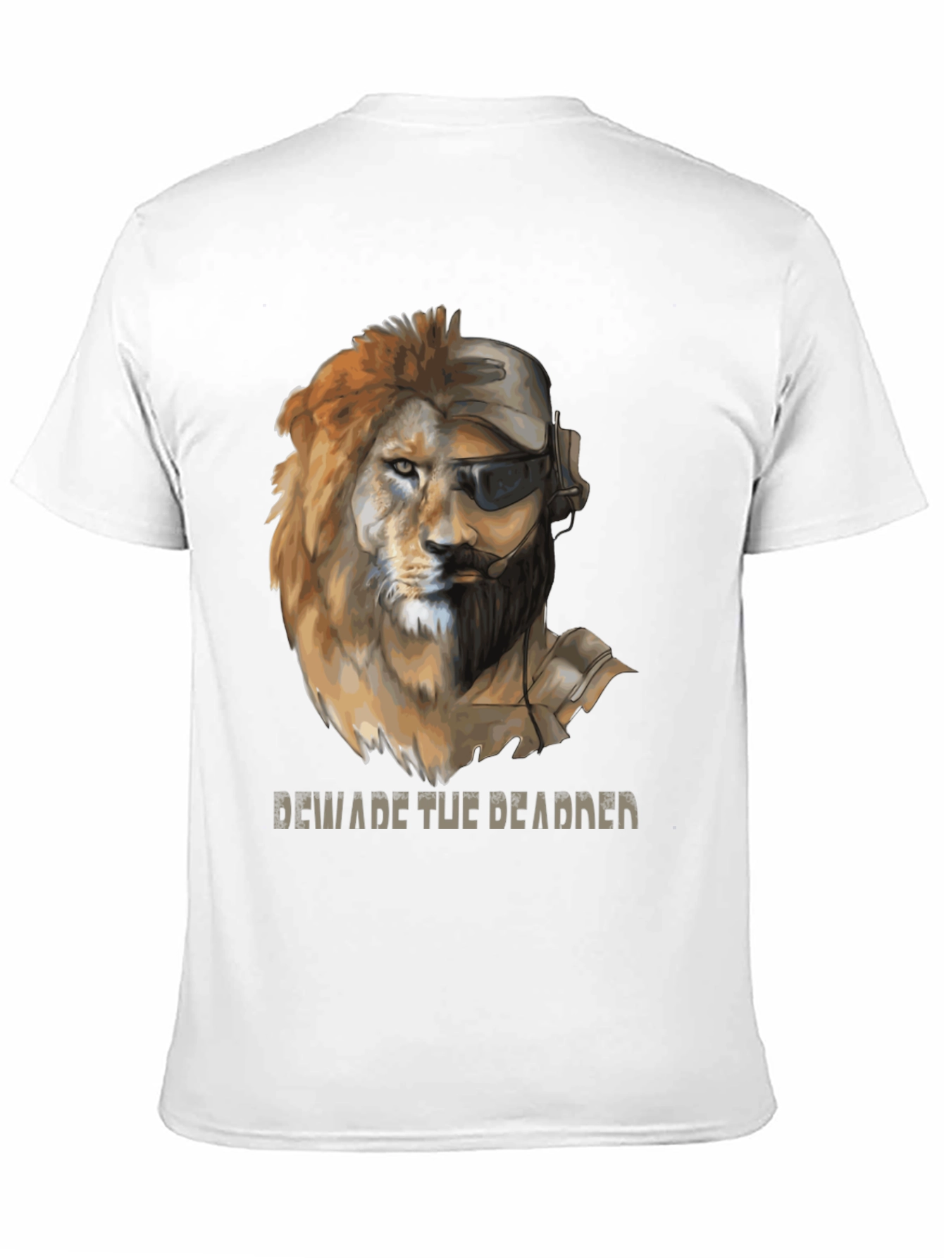 Lion Soldier Graphic Tee - Beware the Deadder T-Shirt